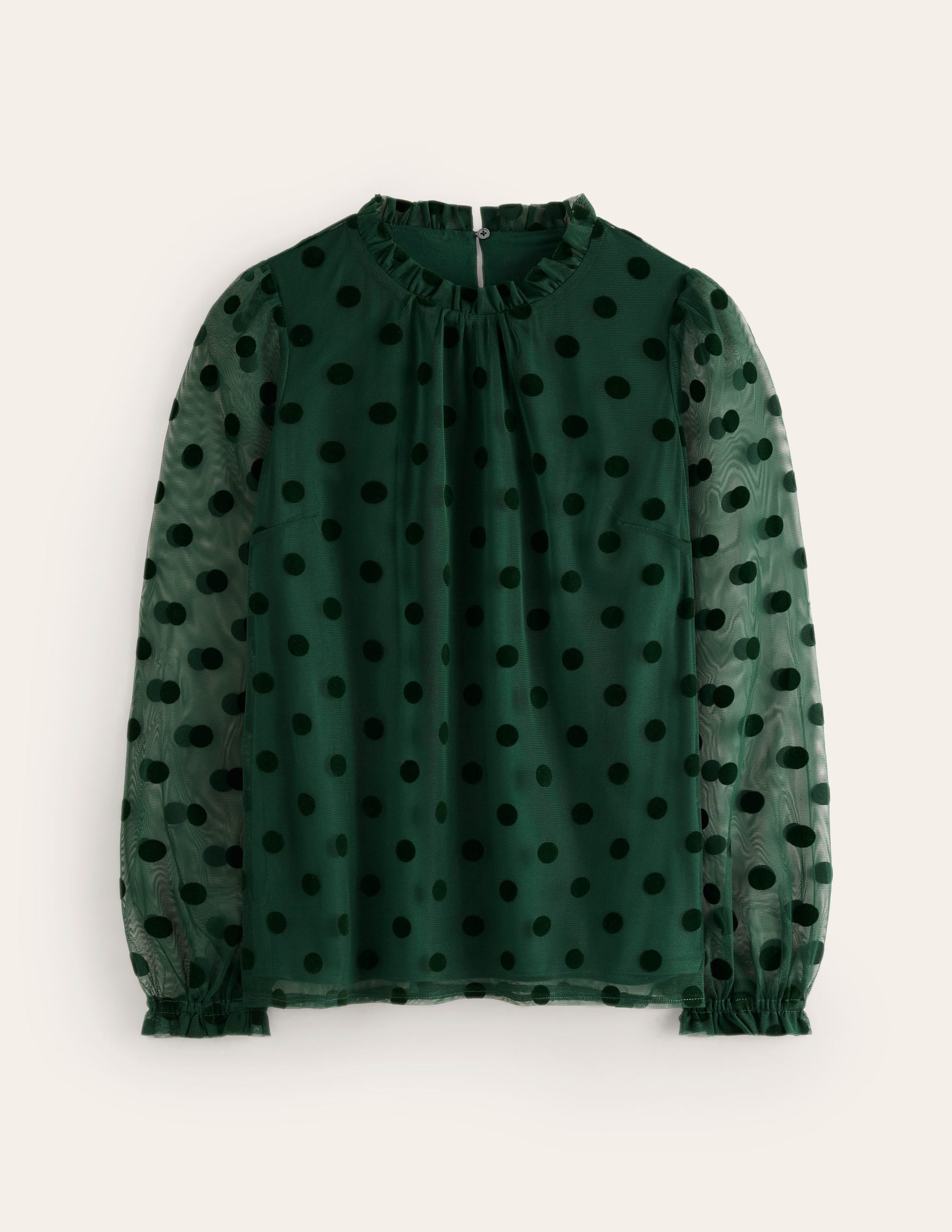 Tulle Blouson Sleeve Top-Glade-5