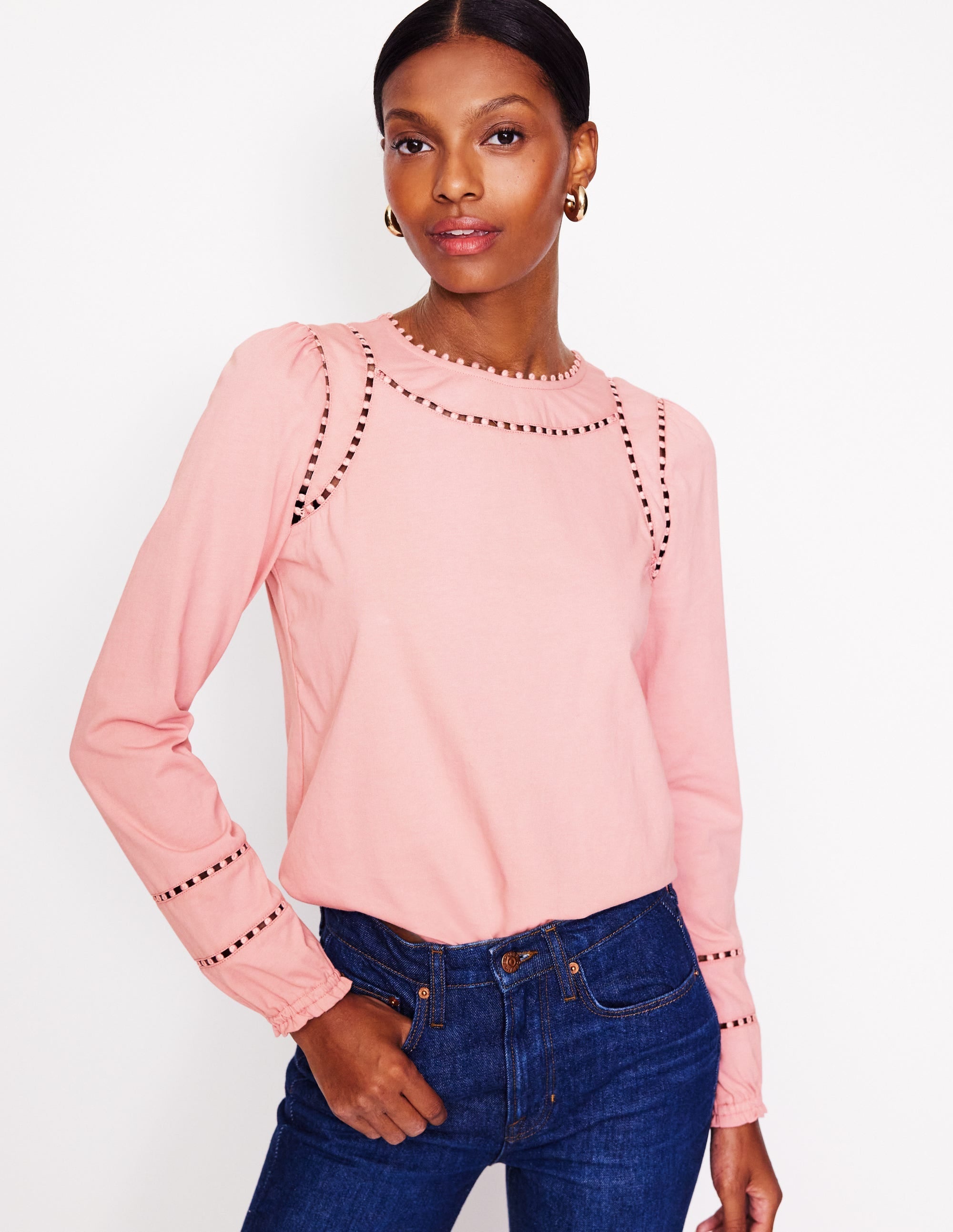 Mila Long Sleeve Top-Quartz - Image 1