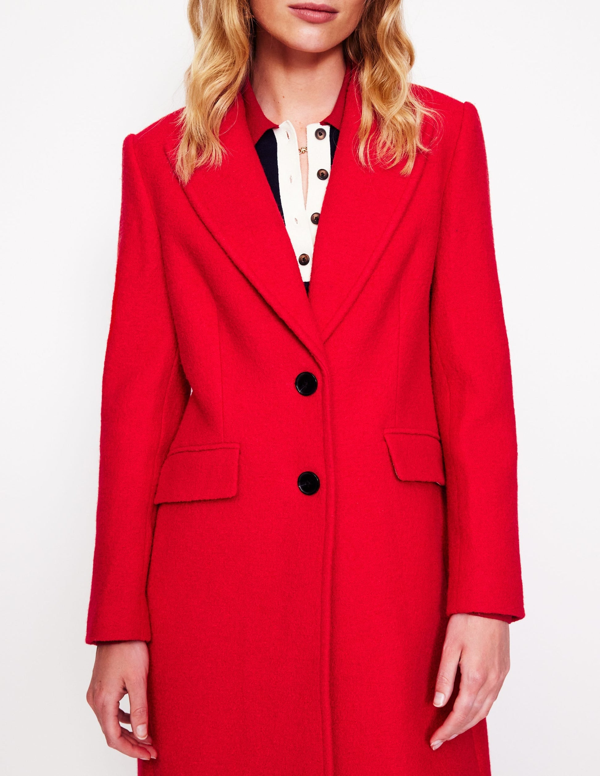 Chichester Textured Coat-High Risk Red-2