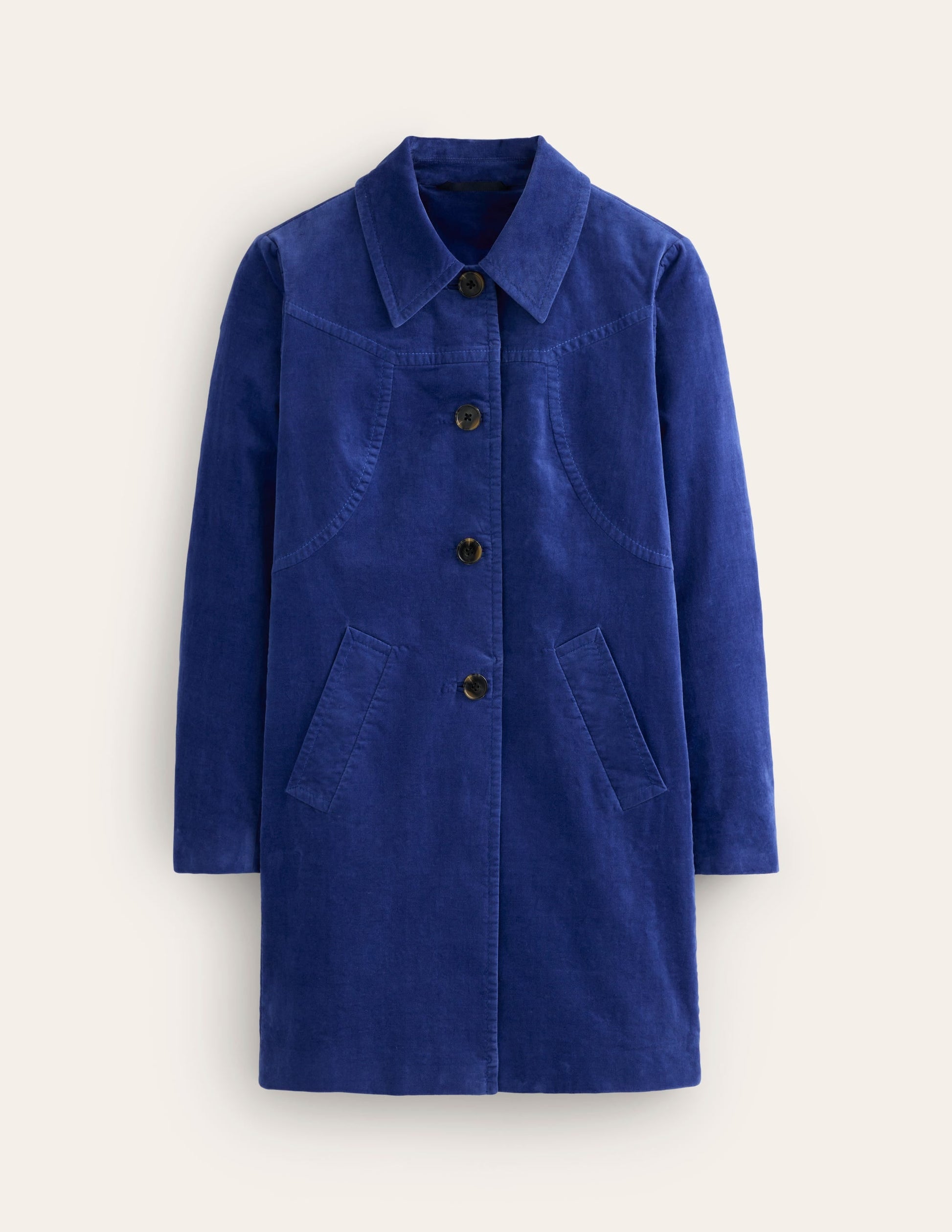 Lincoln Velvet Coat-Blue-6
