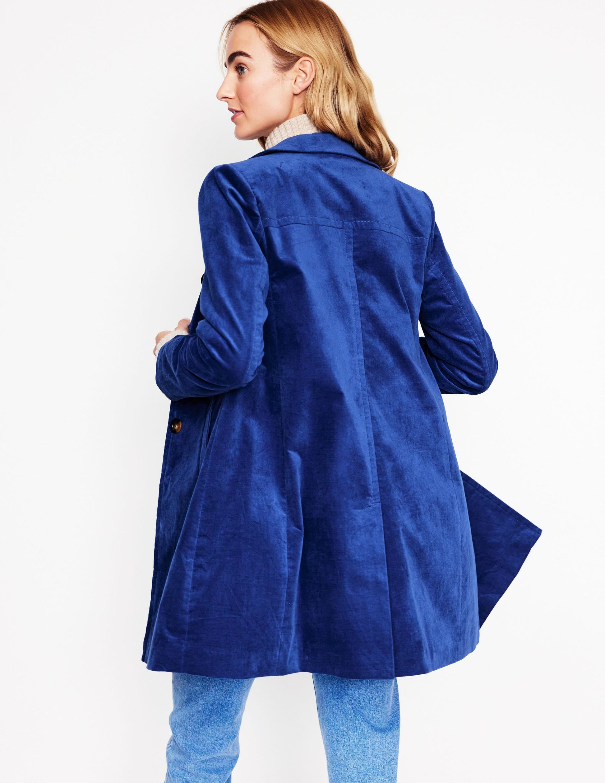 Lincoln Velvet Coat-Blue-3