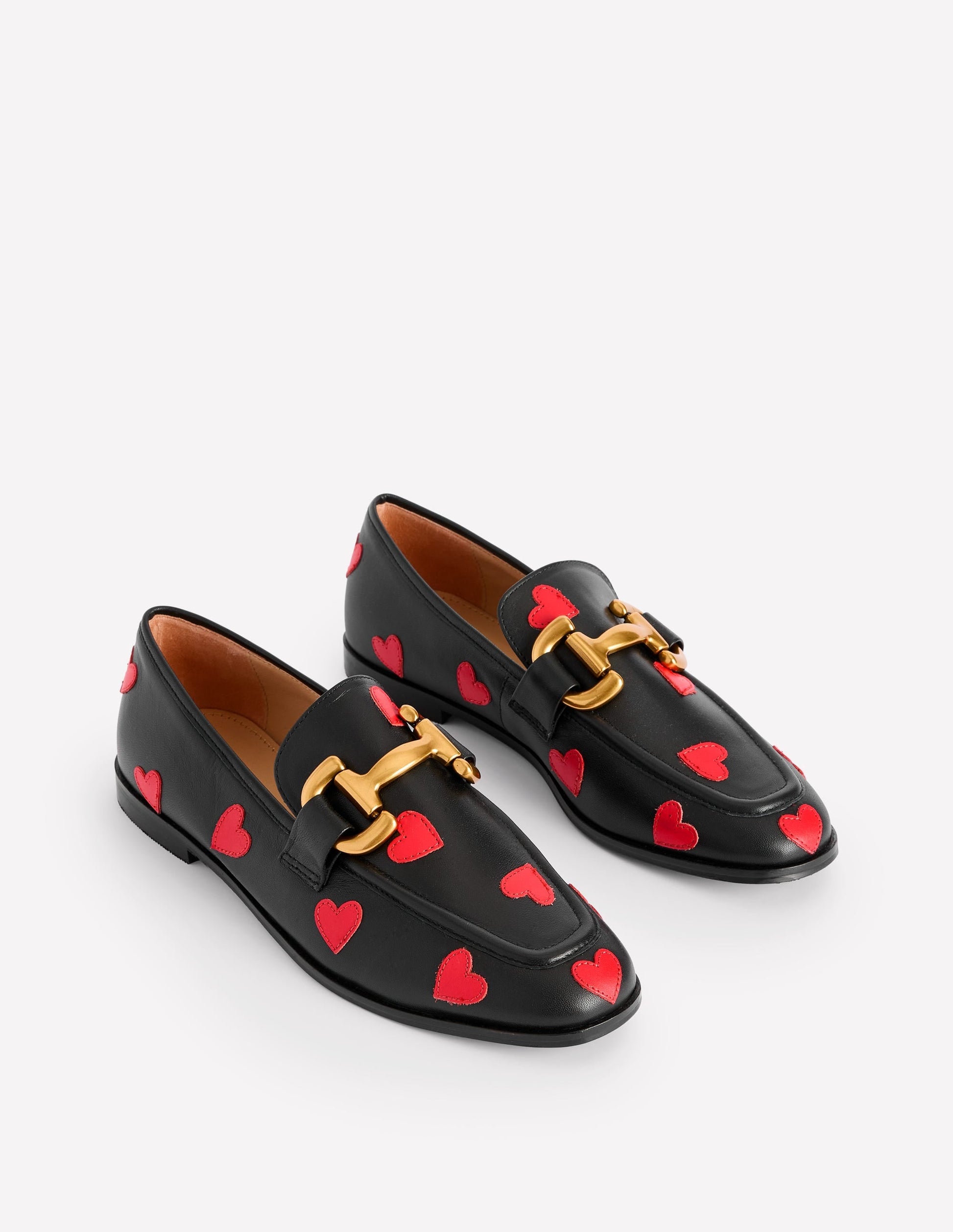 Iris Snaffle Loafers-Black Hearts-3