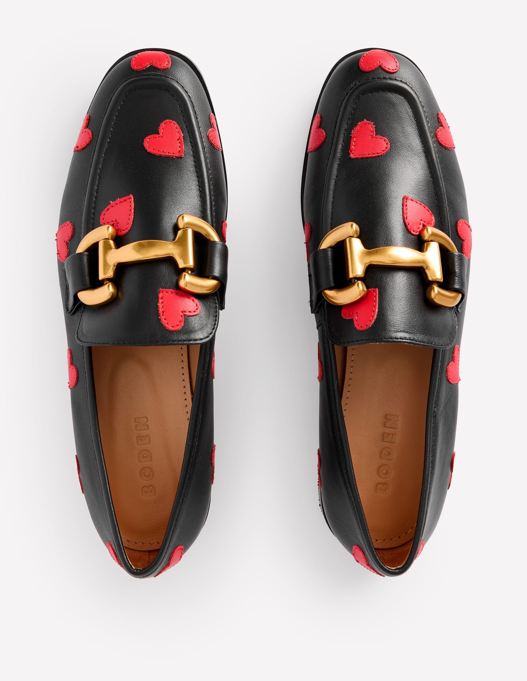 Iris Snaffle Loafers-Black Hearts - Image 5
