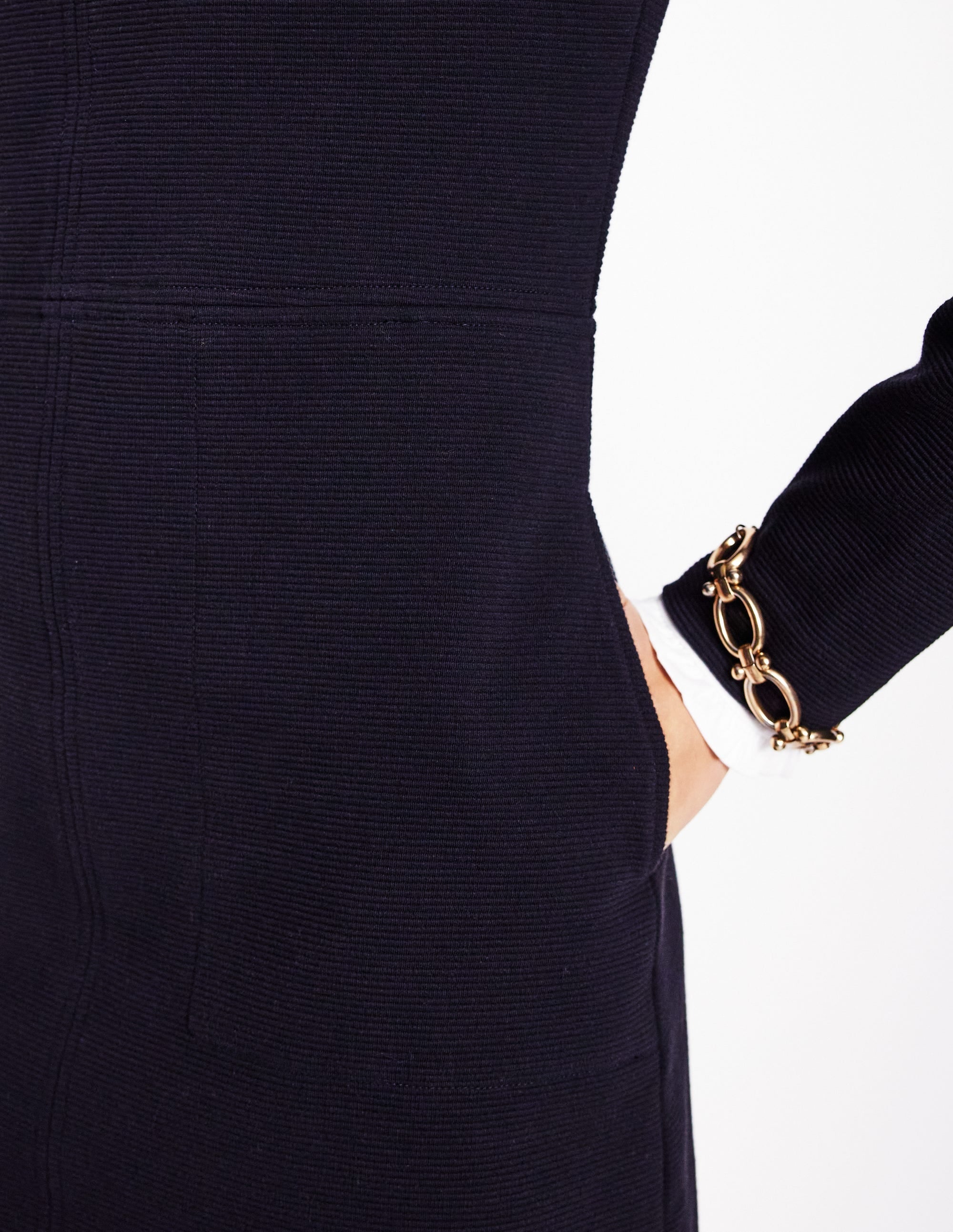 Cornelia Ottoman Dress-Black - Image 2