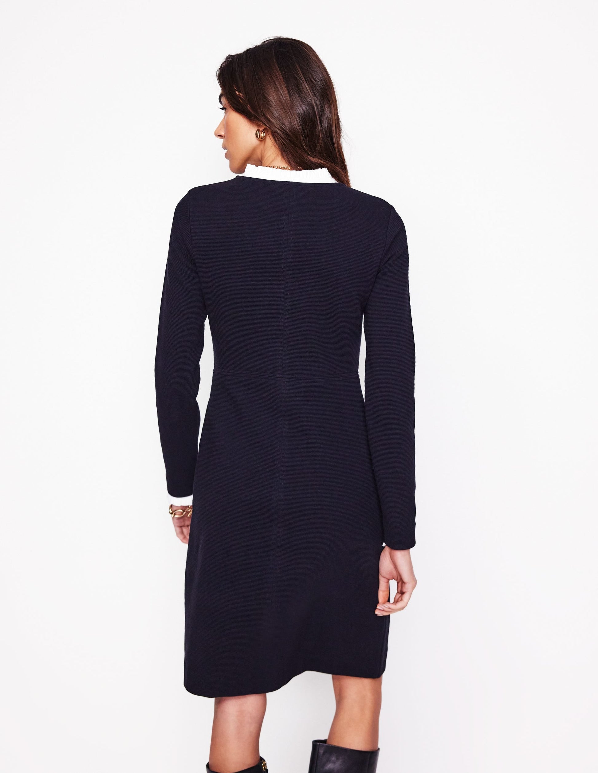 Cornelia Ottoman Dress-Black-3