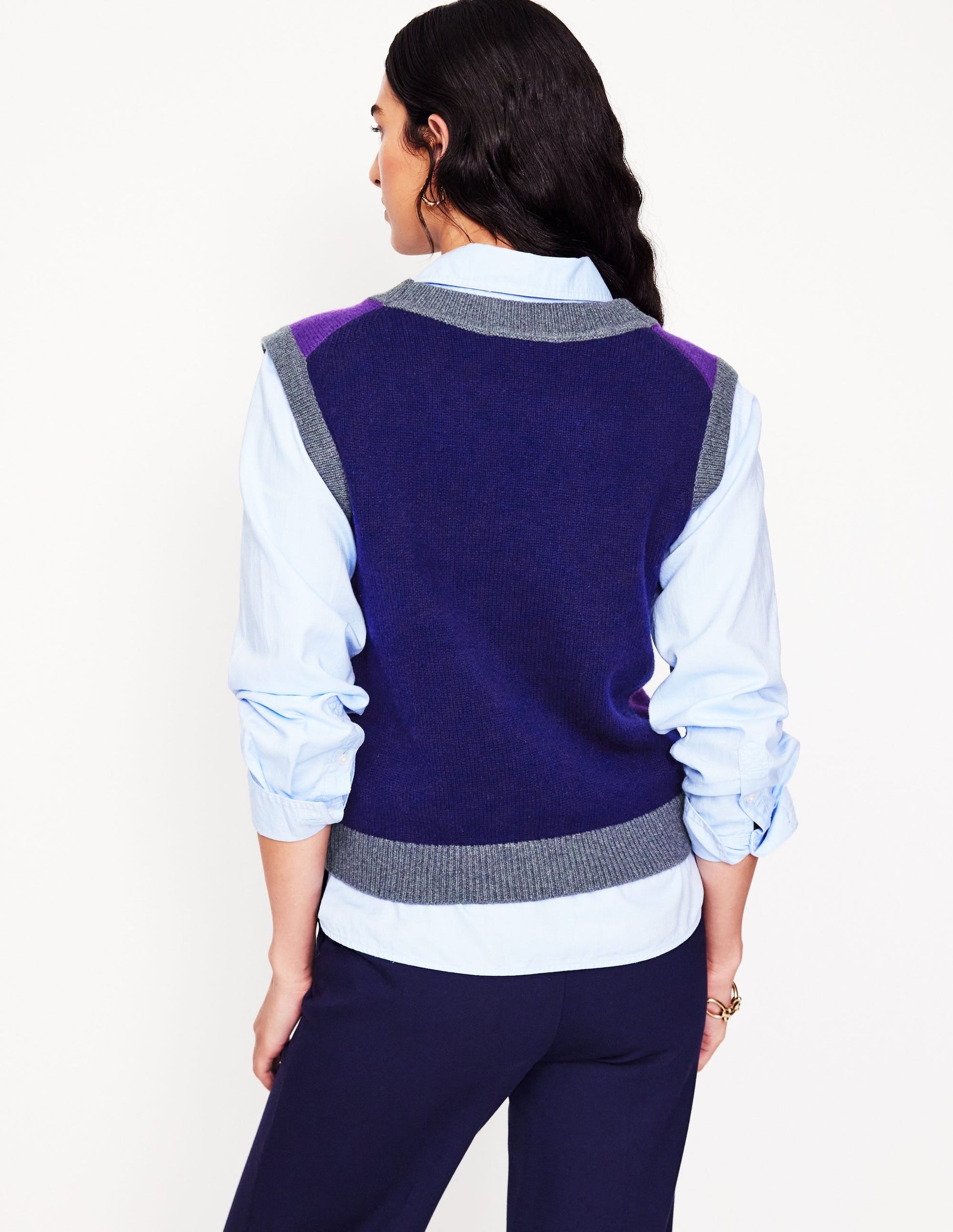 Olivia Merino Tank-Ameythyst Purple, Colourblock-3