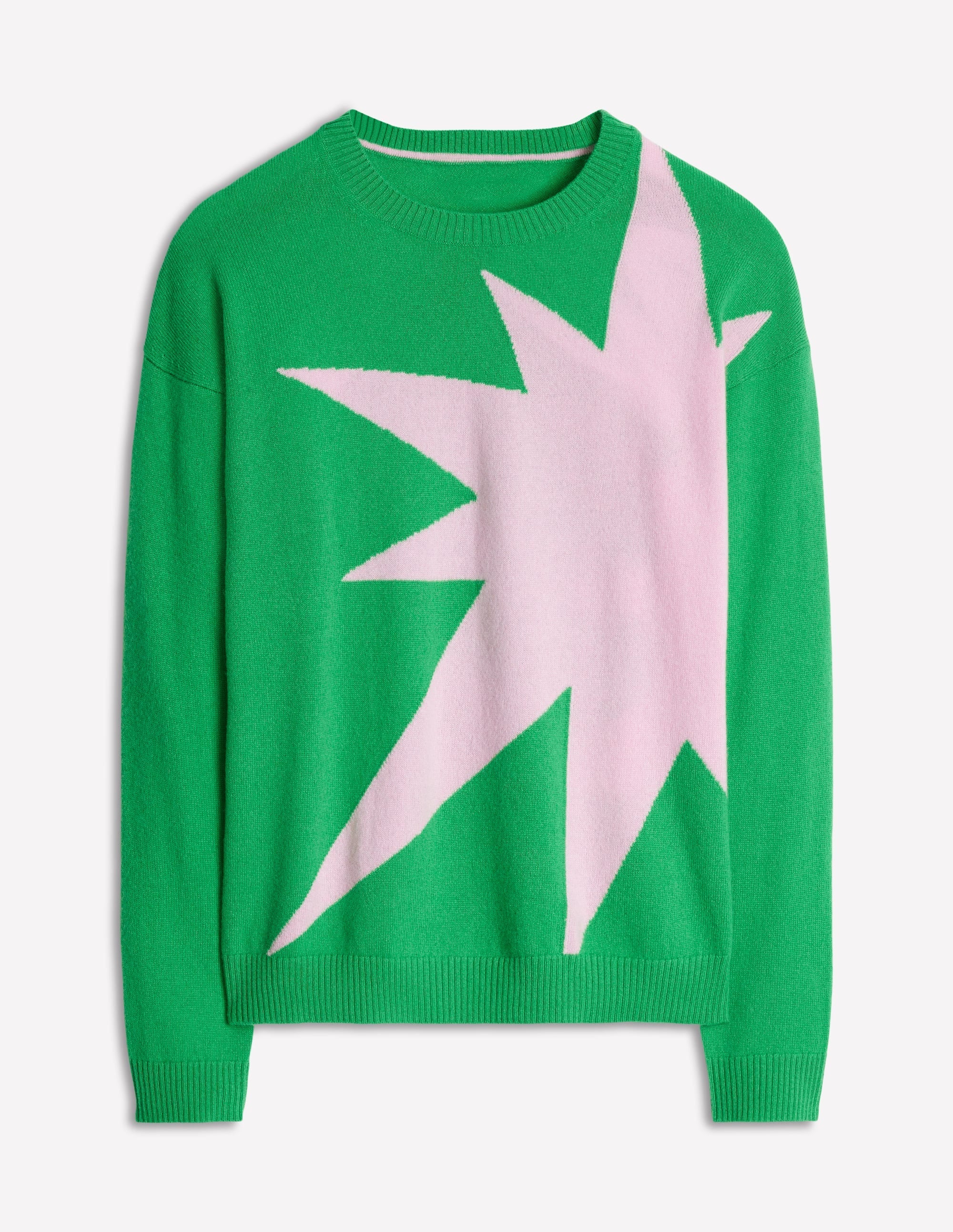 Lydia Cashmere Jumper-Bright Green, Boom - Image 7