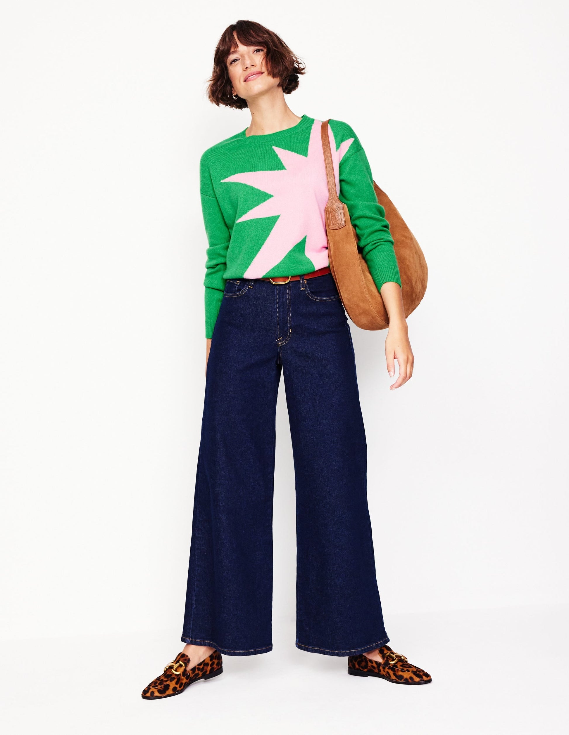 Lydia Cashmere Jumper-Bright Green, Boom-5