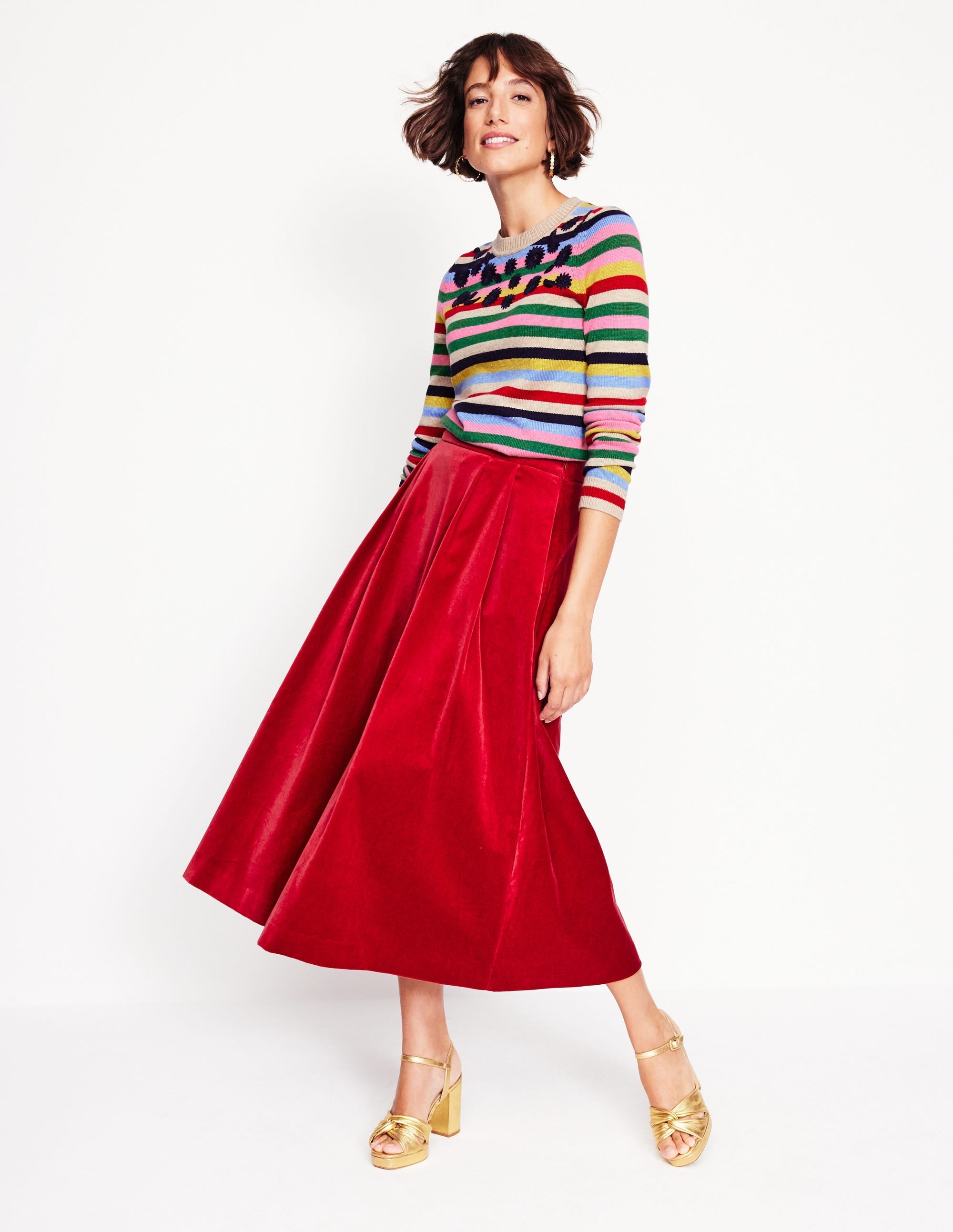 Embroidered Floral Jumper-Multi, Rainbow - Image 4