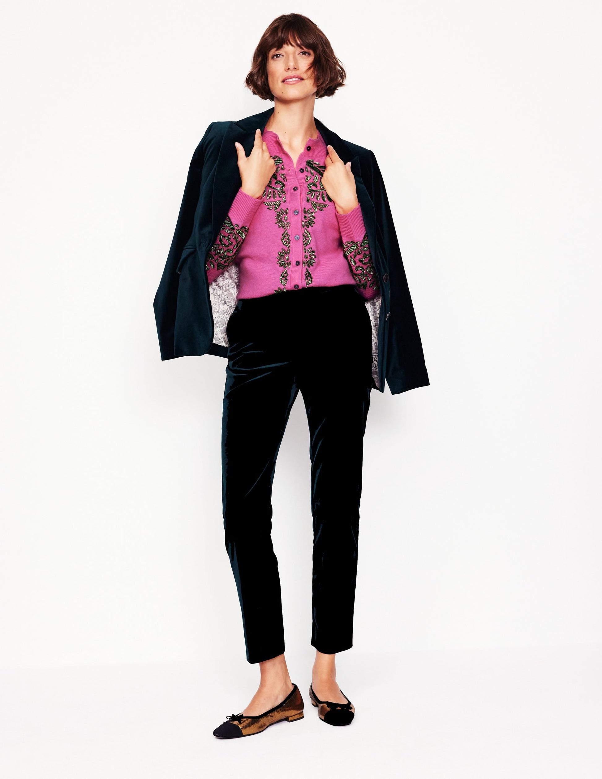 Fenella Embellished Cardigan-Party Pink-4