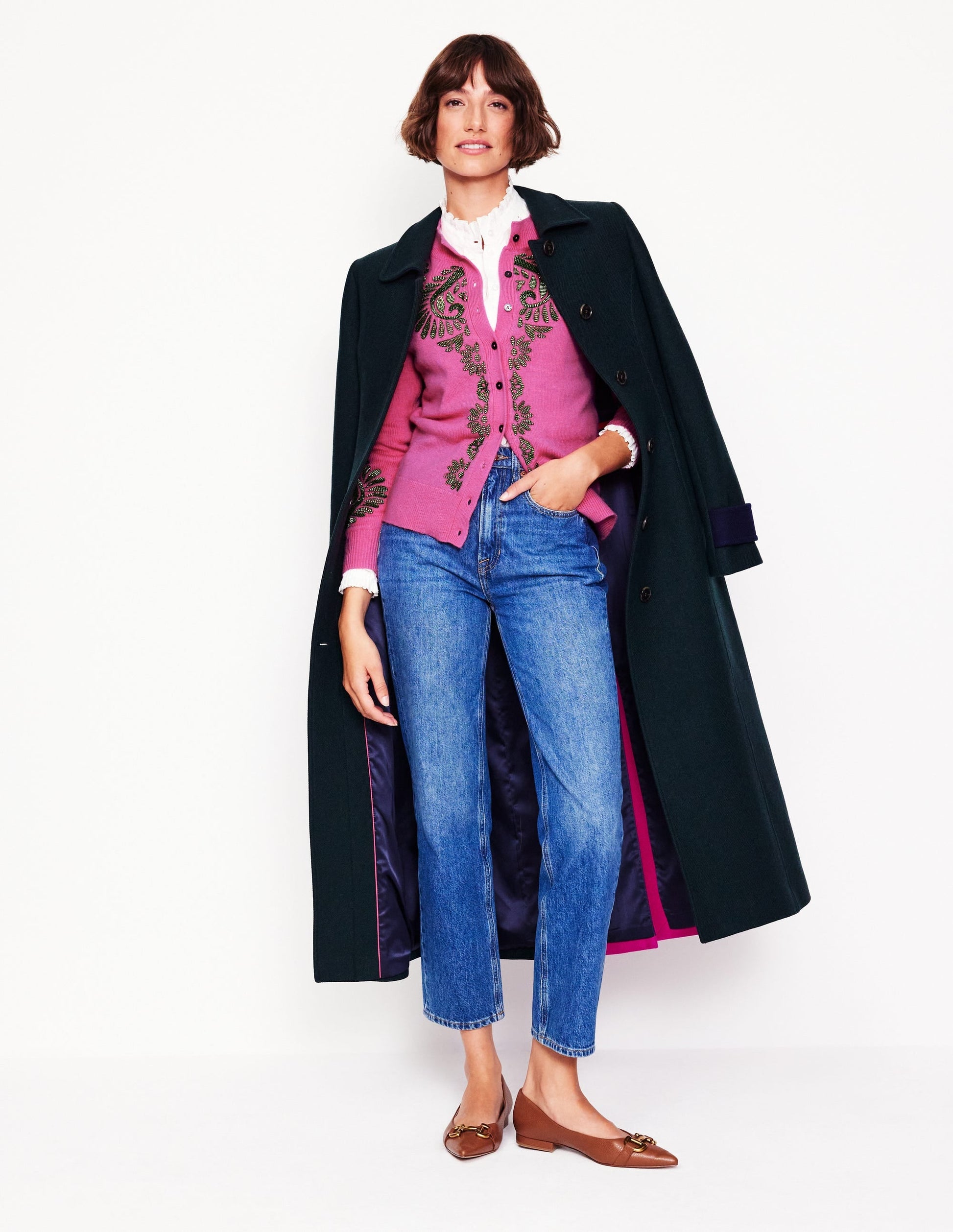 Fenella Embellished Cardigan-Party Pink-6