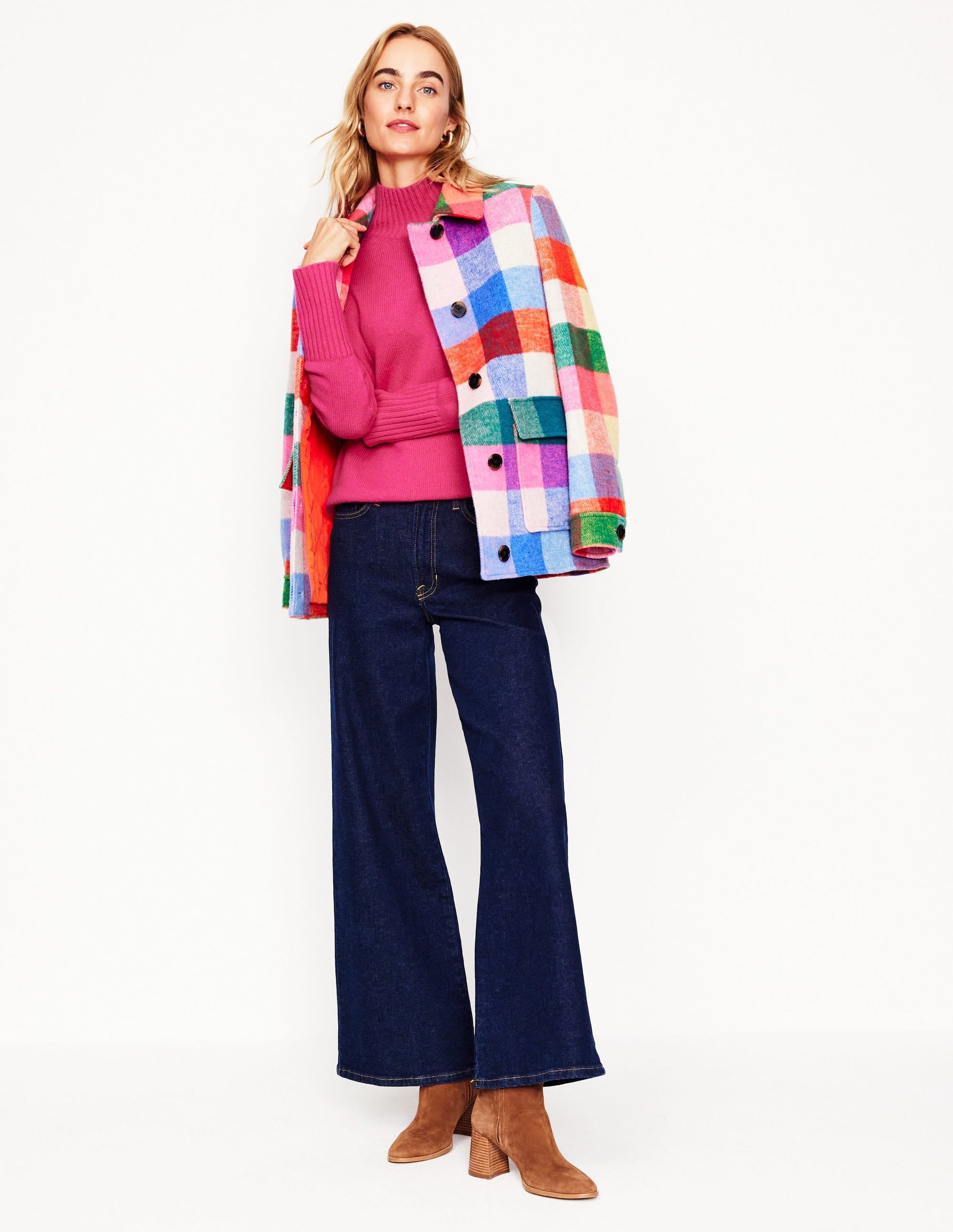 Jessica Oversized Jumper-Bright Pink-5