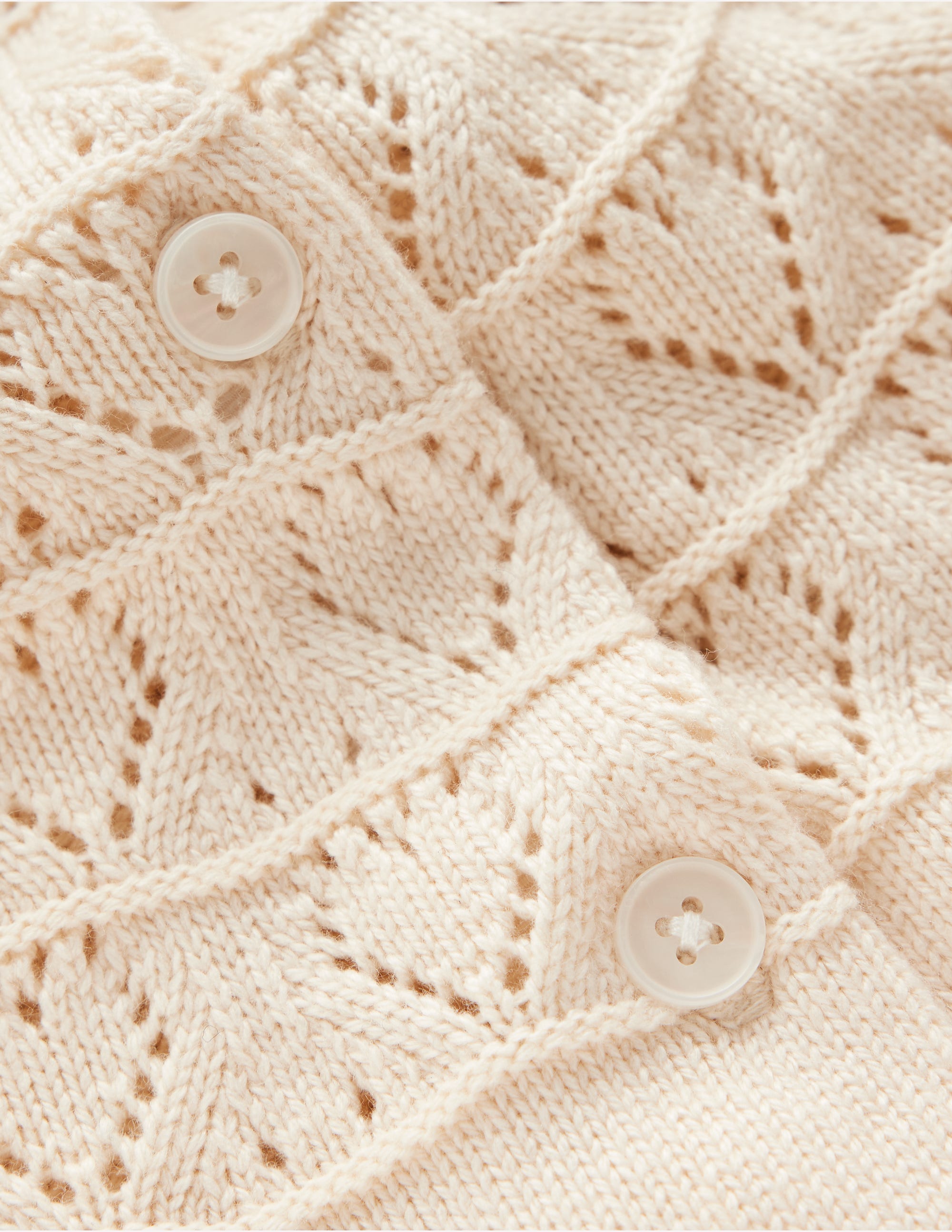Pretty Raglan Cardigan-Warm Ivory - Image 6