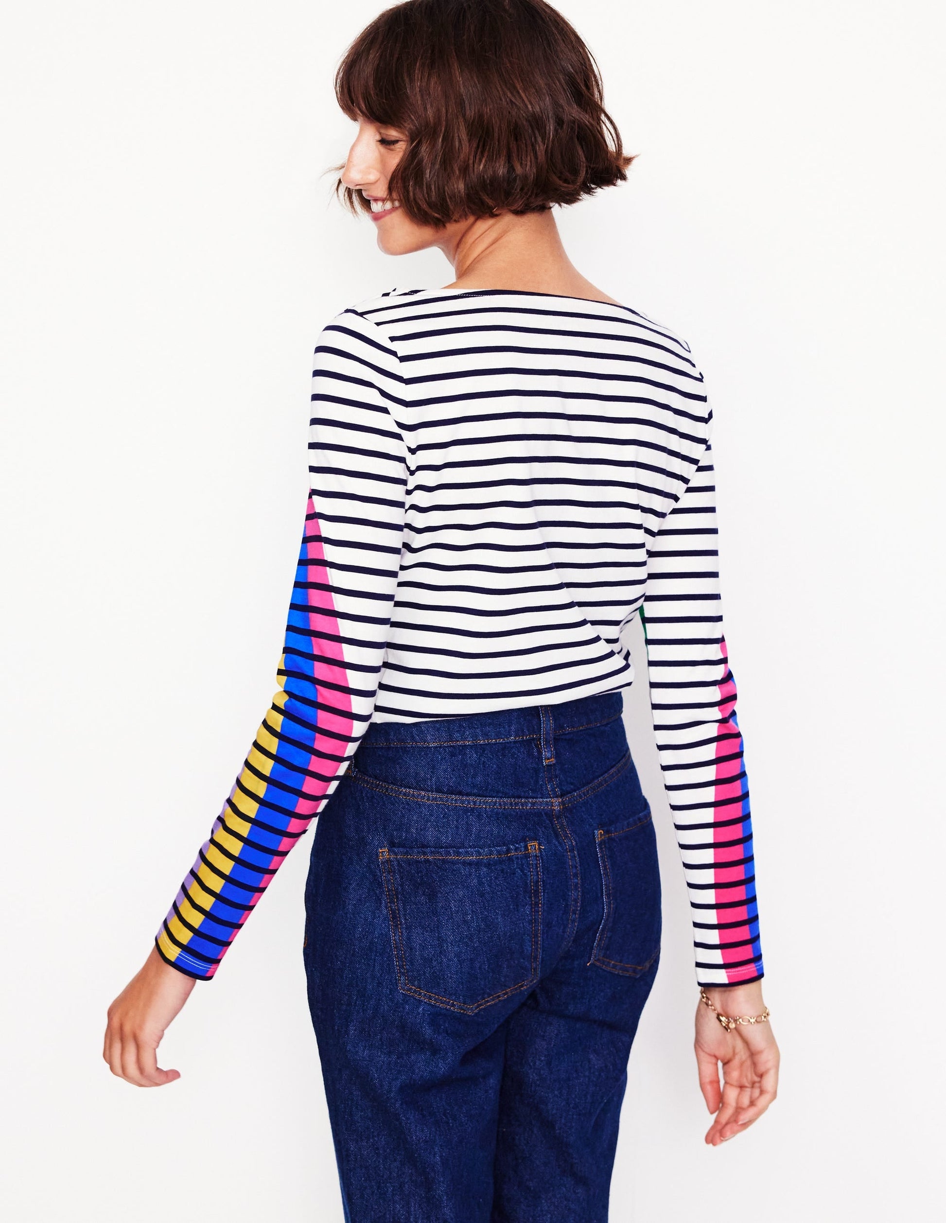 Ella Long Sleeve Breton-Rainbow Curve Breton-3