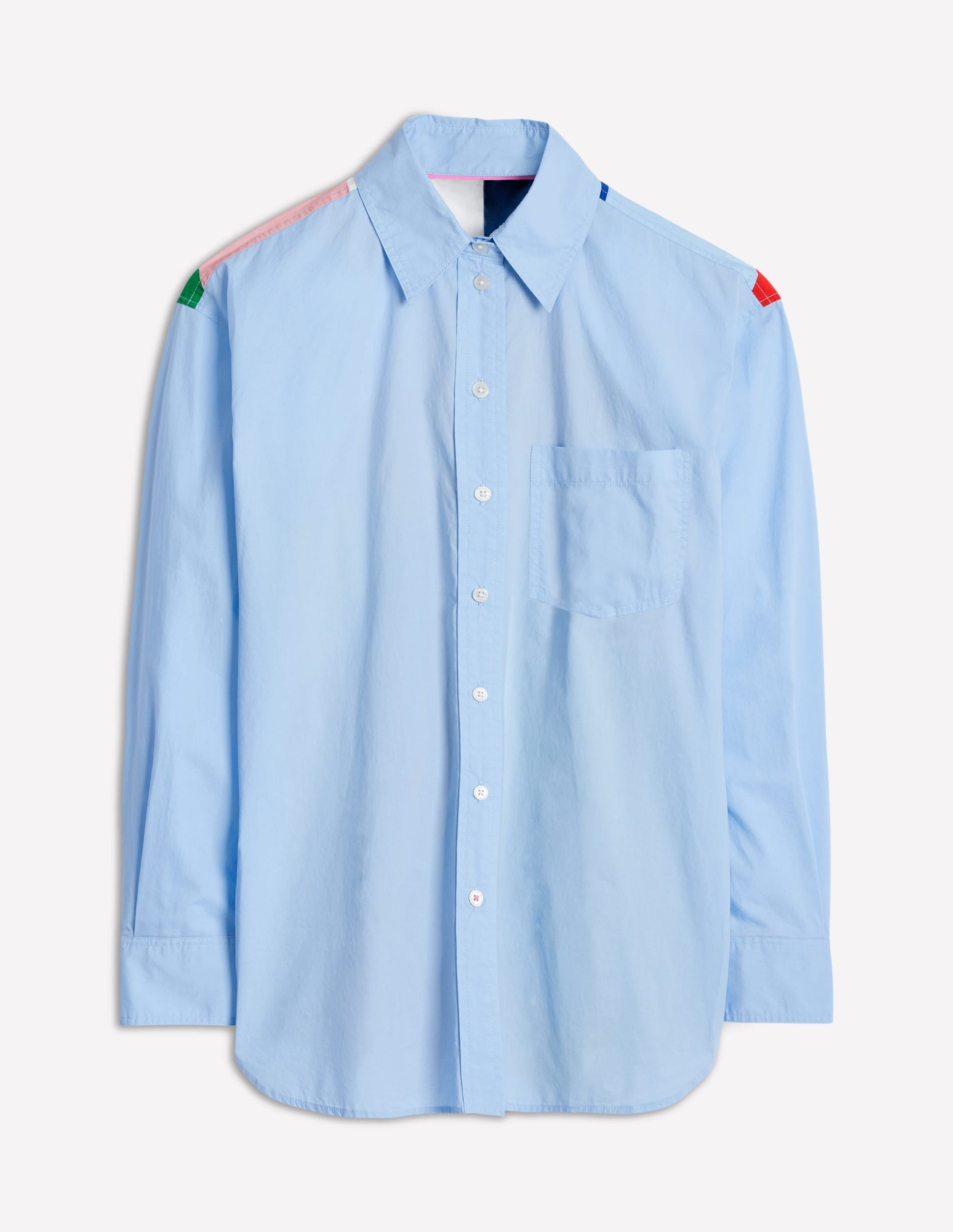 Sadie Relaxed Cotton Shirt-Multi, Heart Spectrum-7