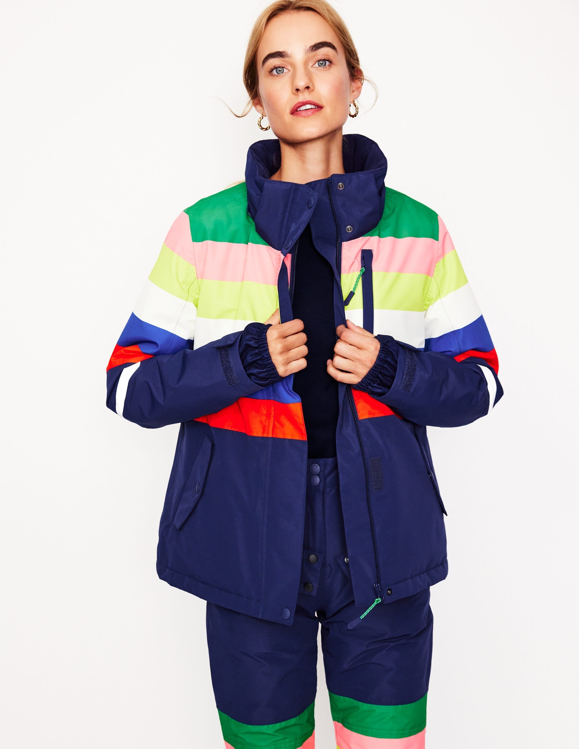 Ski Jacket-Rainbow Stripe - Image 1