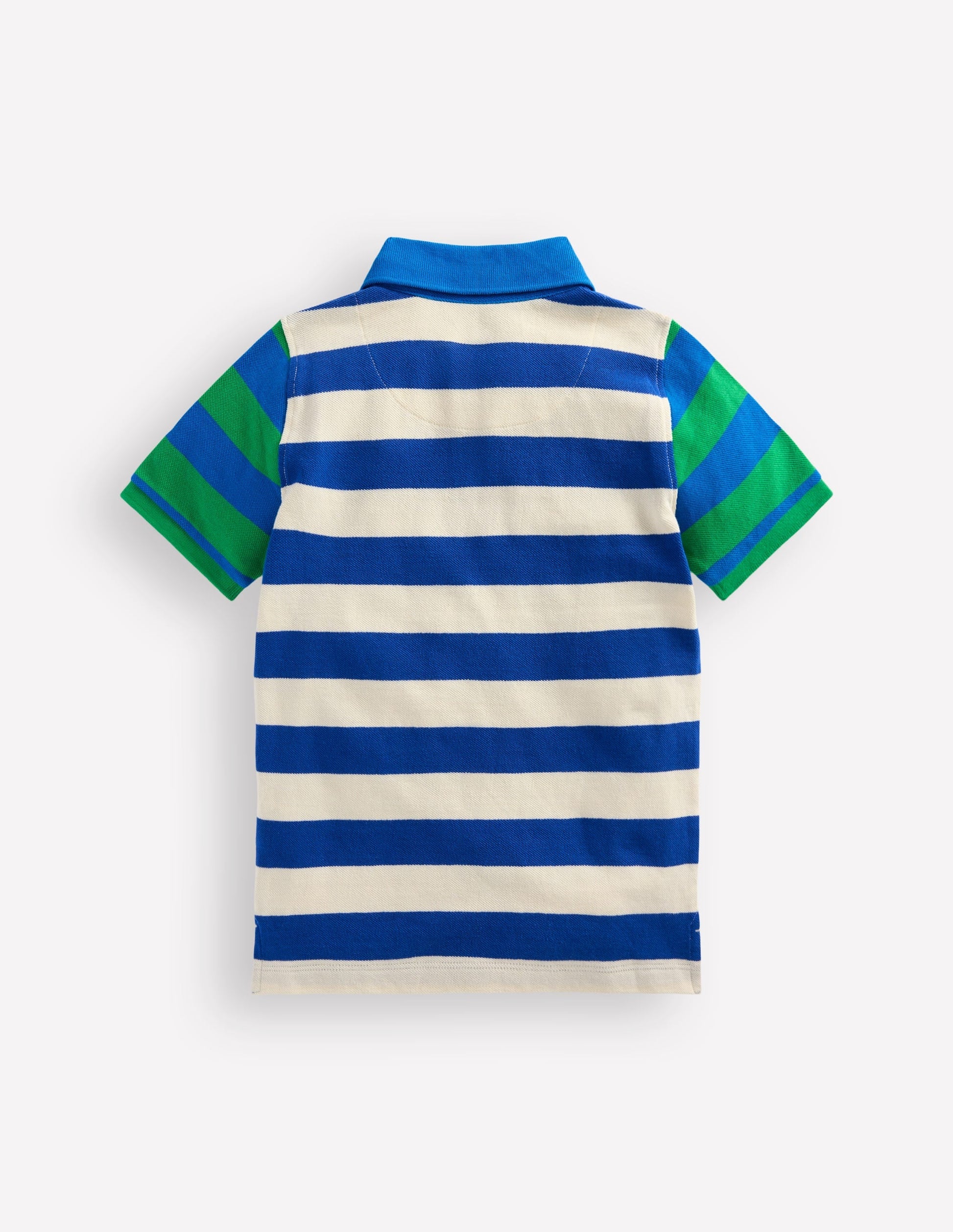 Piqué Polo Shirt-Sapling Green/ Kingfisher Blue-2