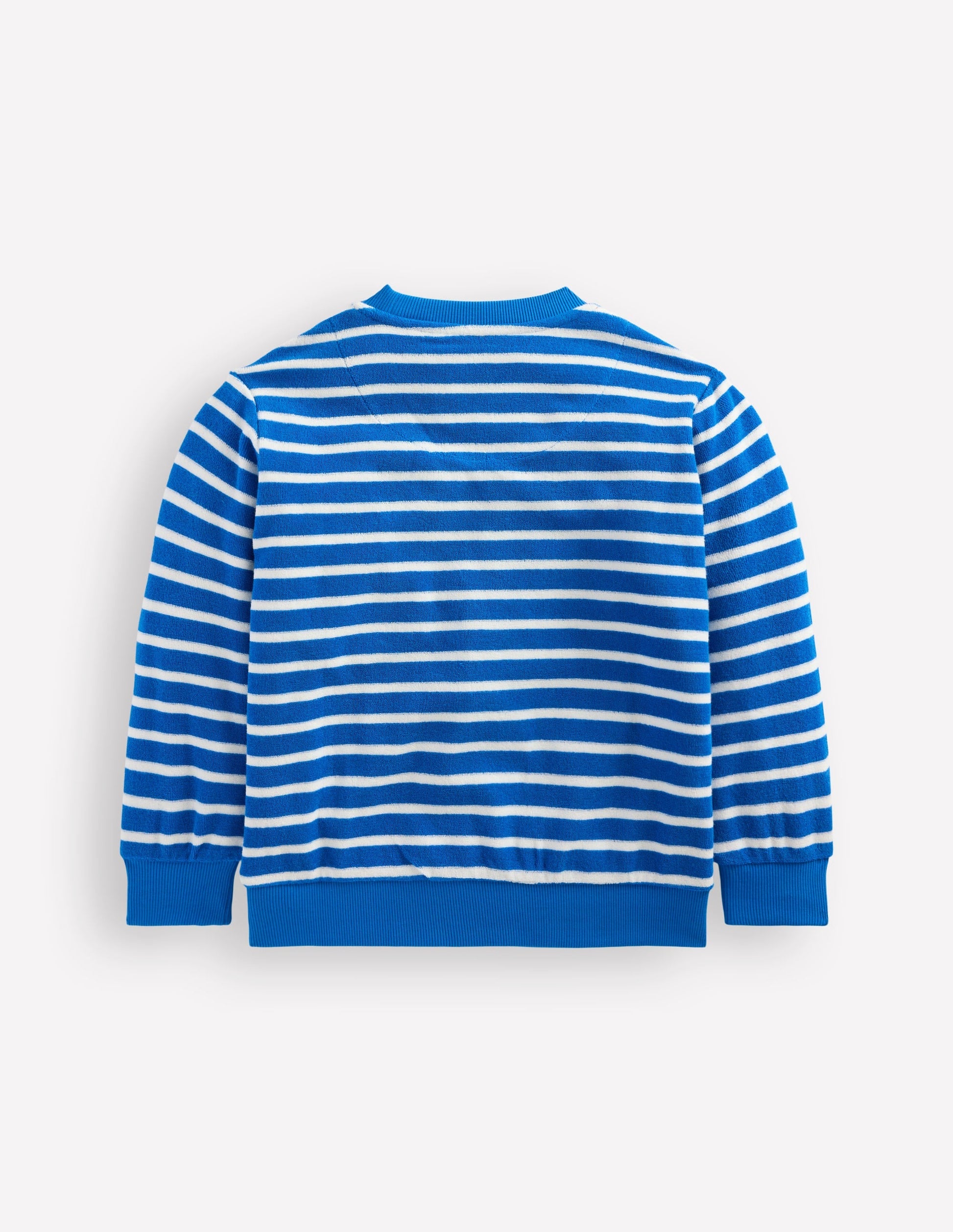 Fun Towelling Sweatshirt-Blue and Ivory Lobster-2