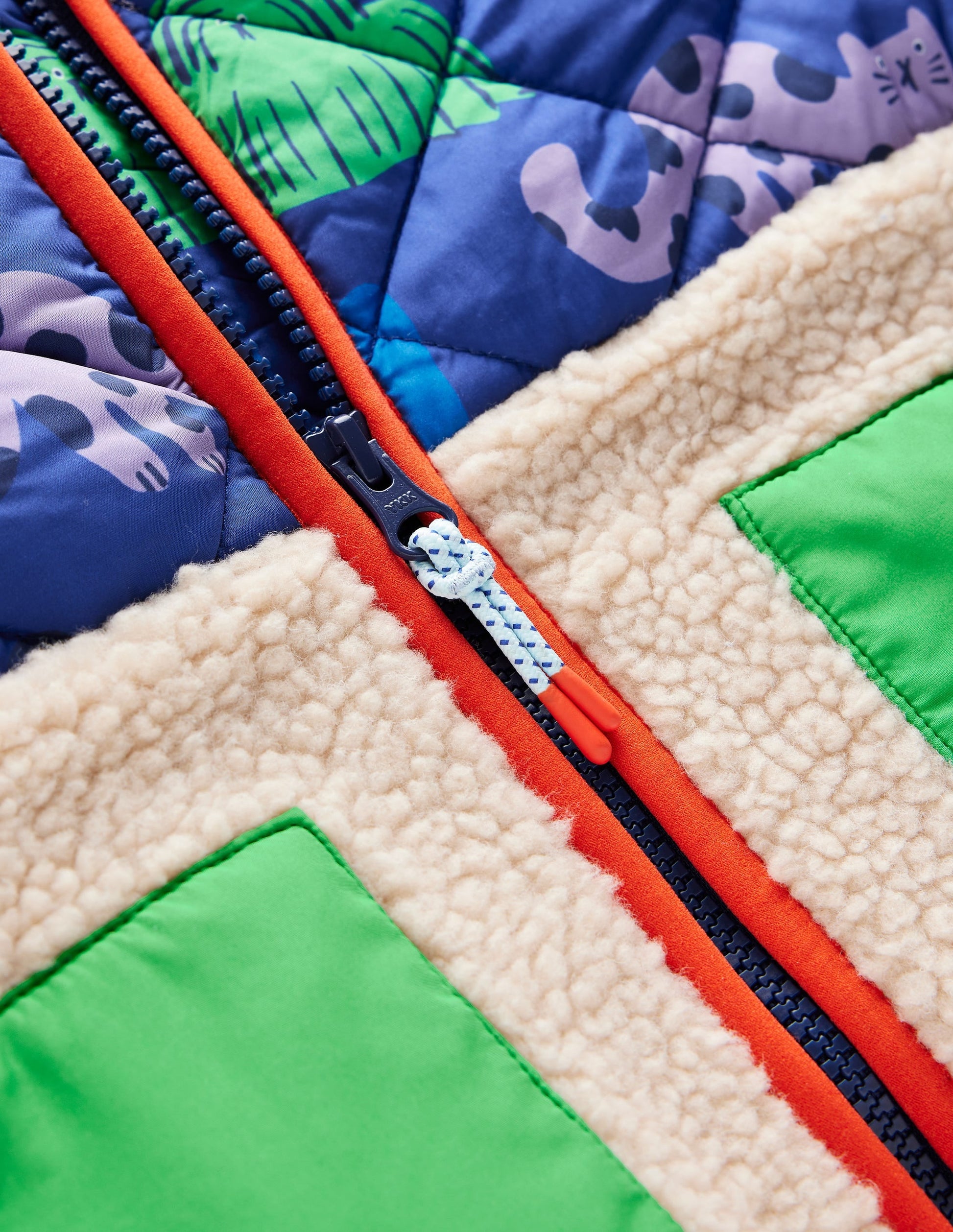 Borg Mix Jacket-Rainbow Pets-3
