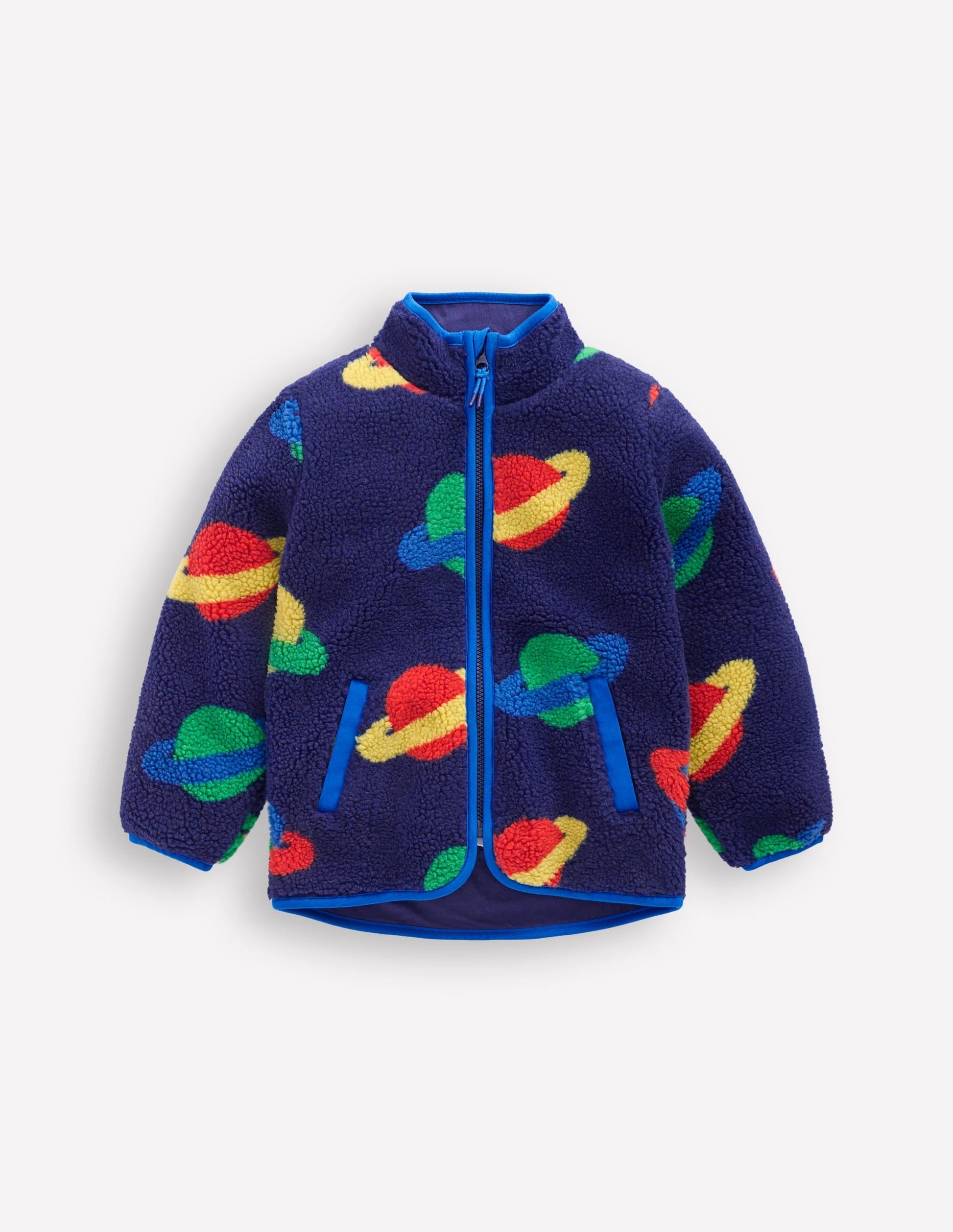 Cosy Borg Jacket-Twilight Blue Planets-1