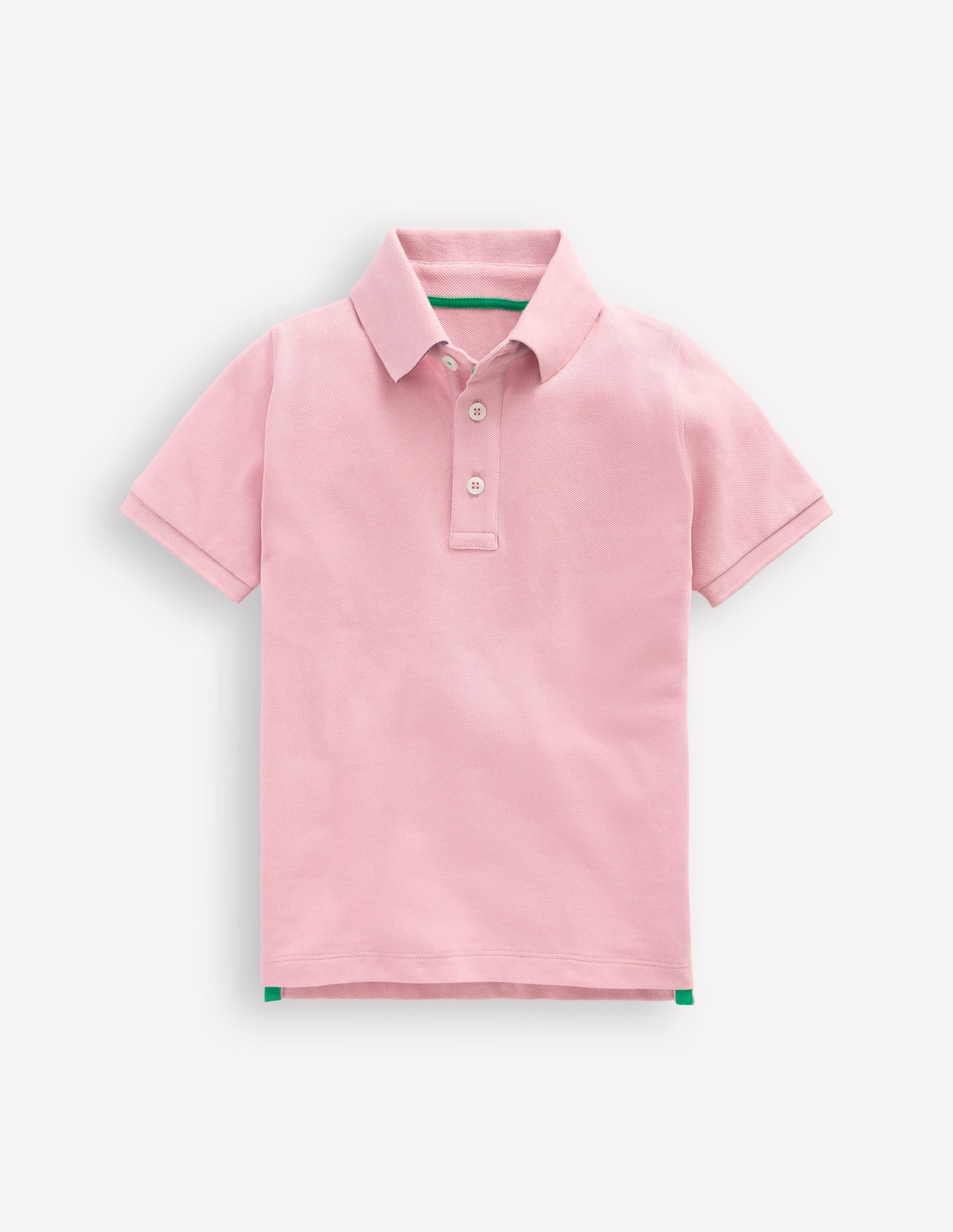 Piqué Polo Shirt-Vintage Pink-1