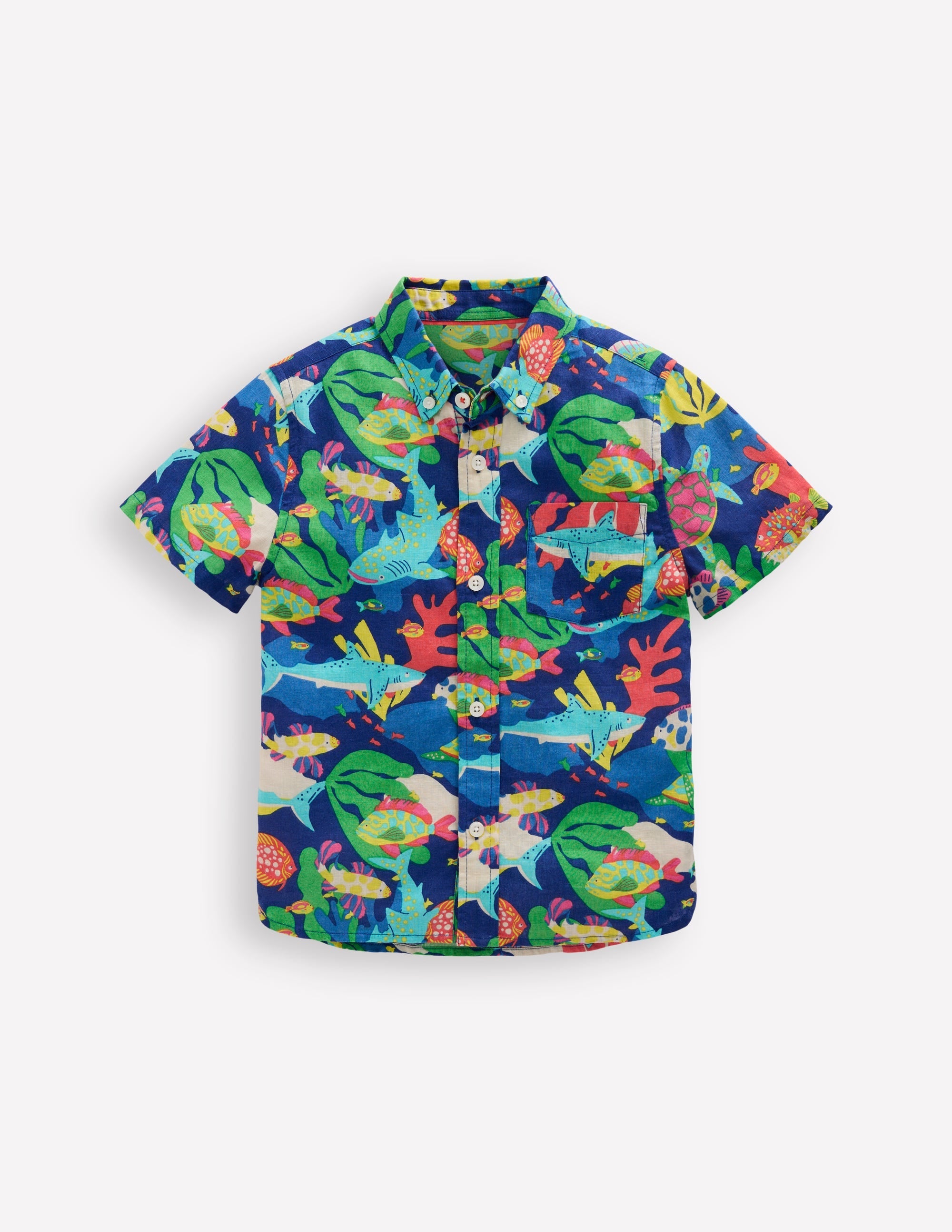 Cotton Linen Shirt-Reef - Image 1