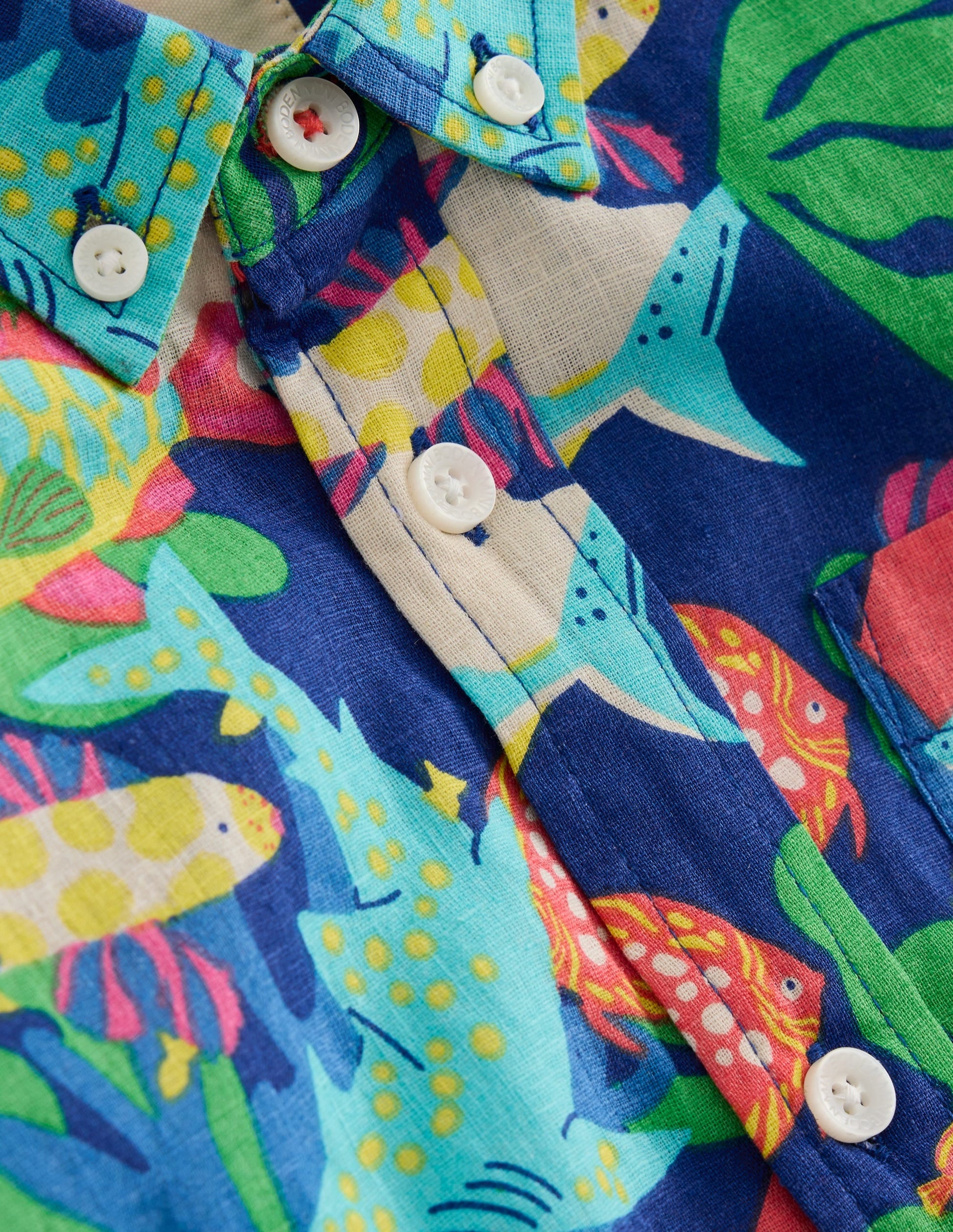Cotton Linen Shirt-Reef-3