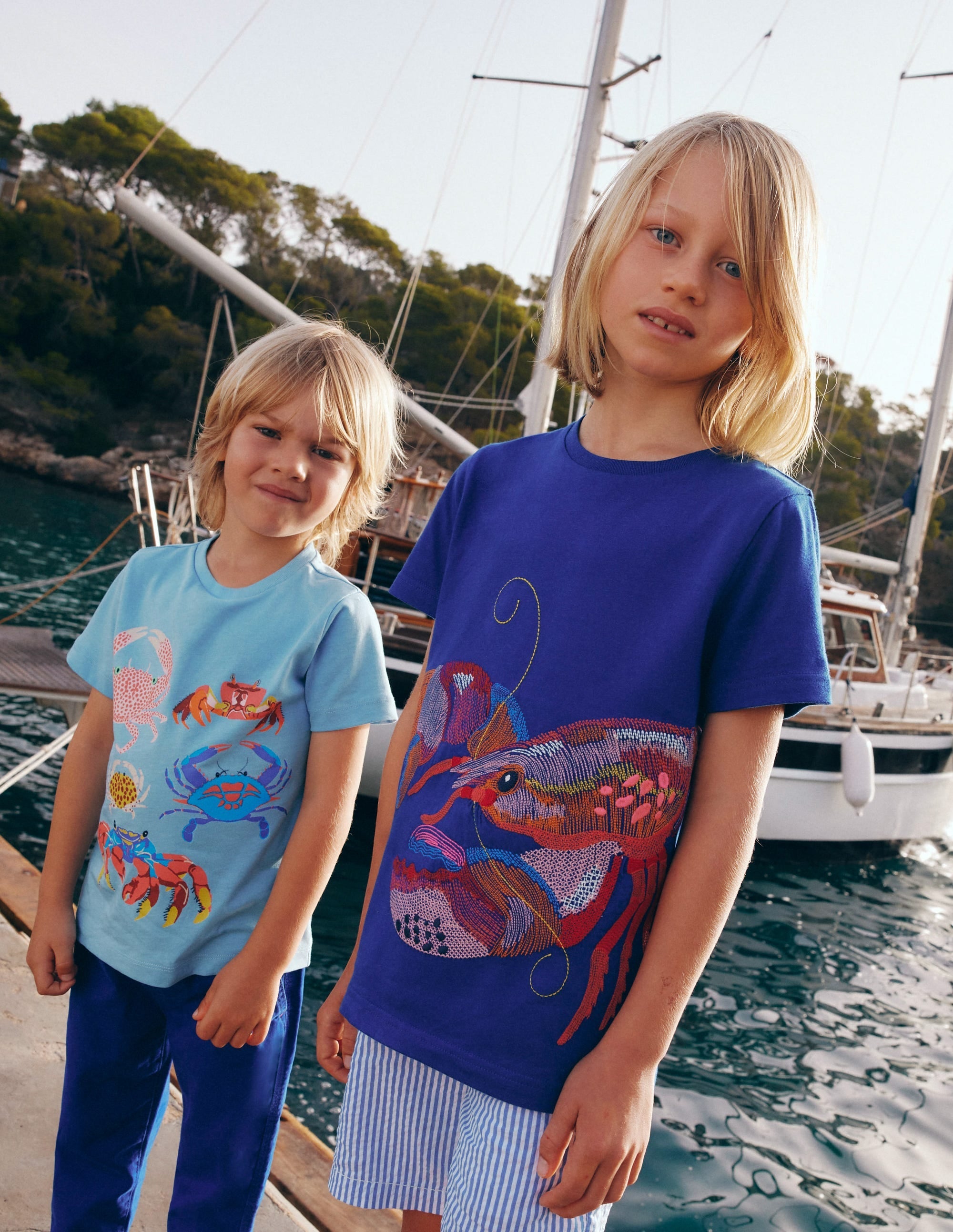 Superstitch T-Shirt-Sapphire Blue Lobster - Image 2