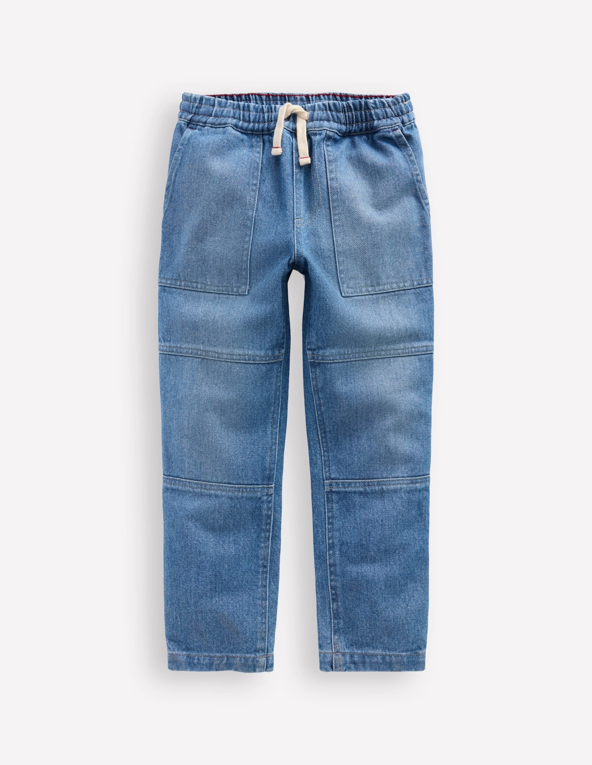 Warrior Knee Jeans-Mid Blue Wash-1