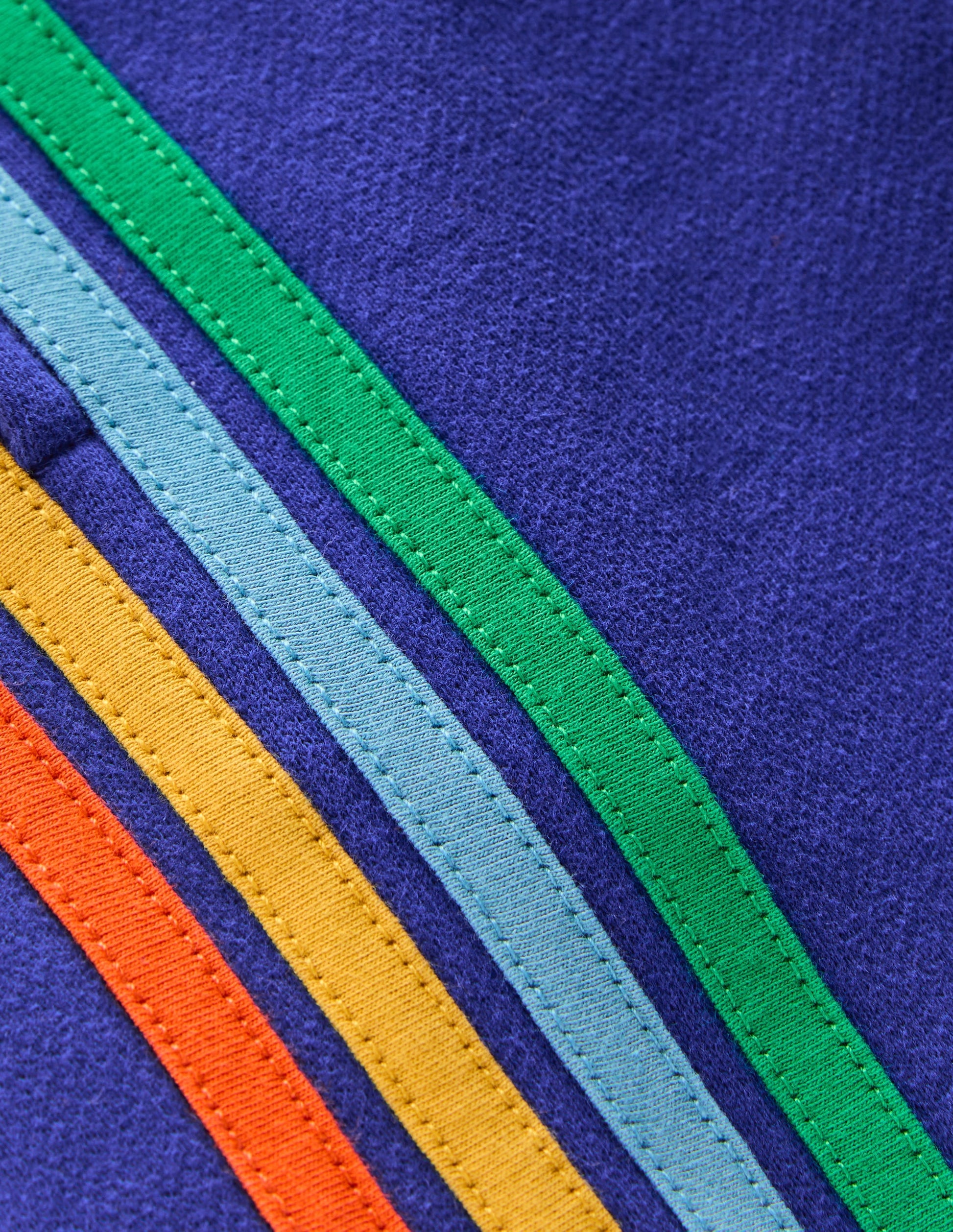 Rainbow Shorts-Peacock Plume Blue-3