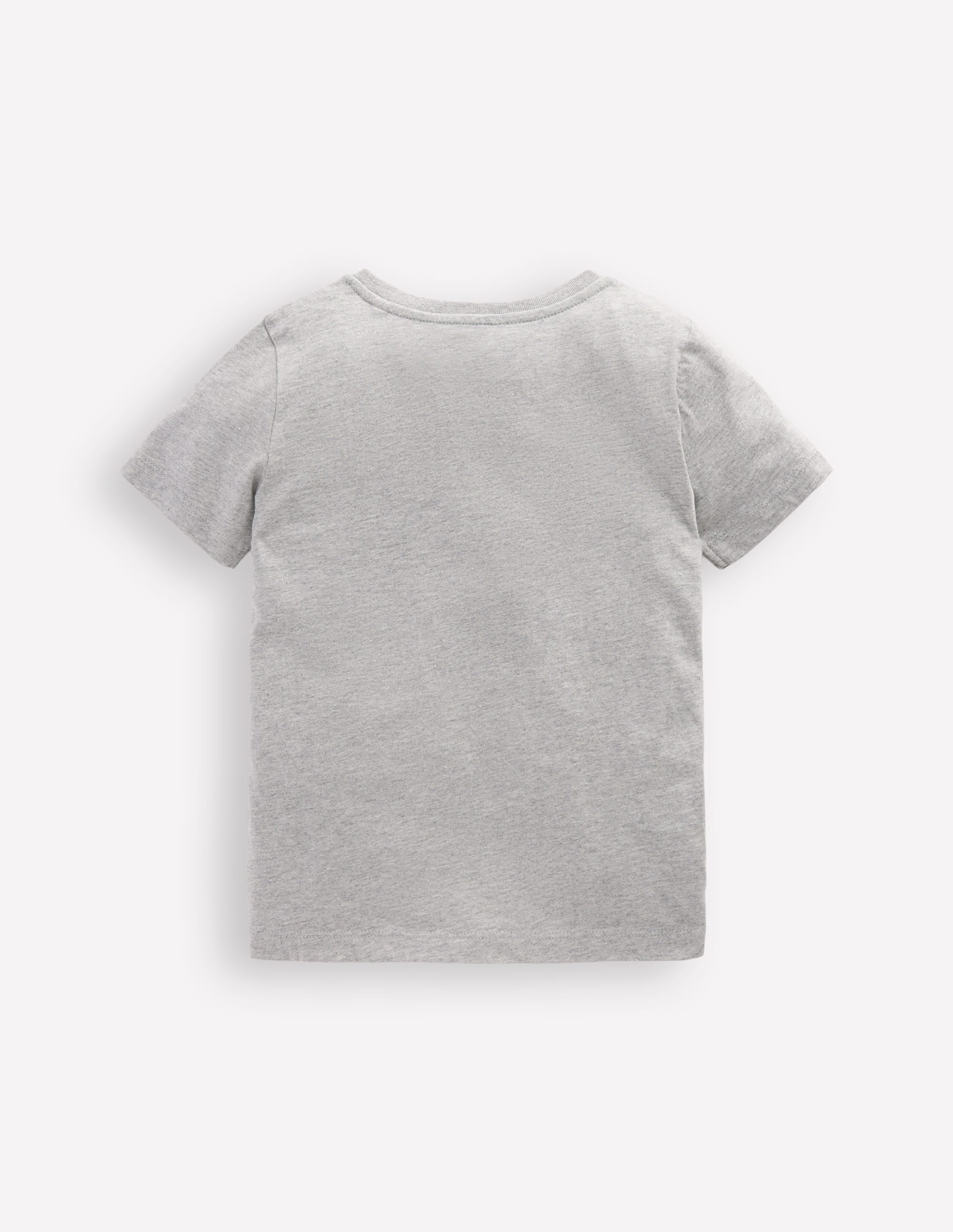Short Sleeve Appliqué T-shirt-Grey Marl Crocodile - Image 2