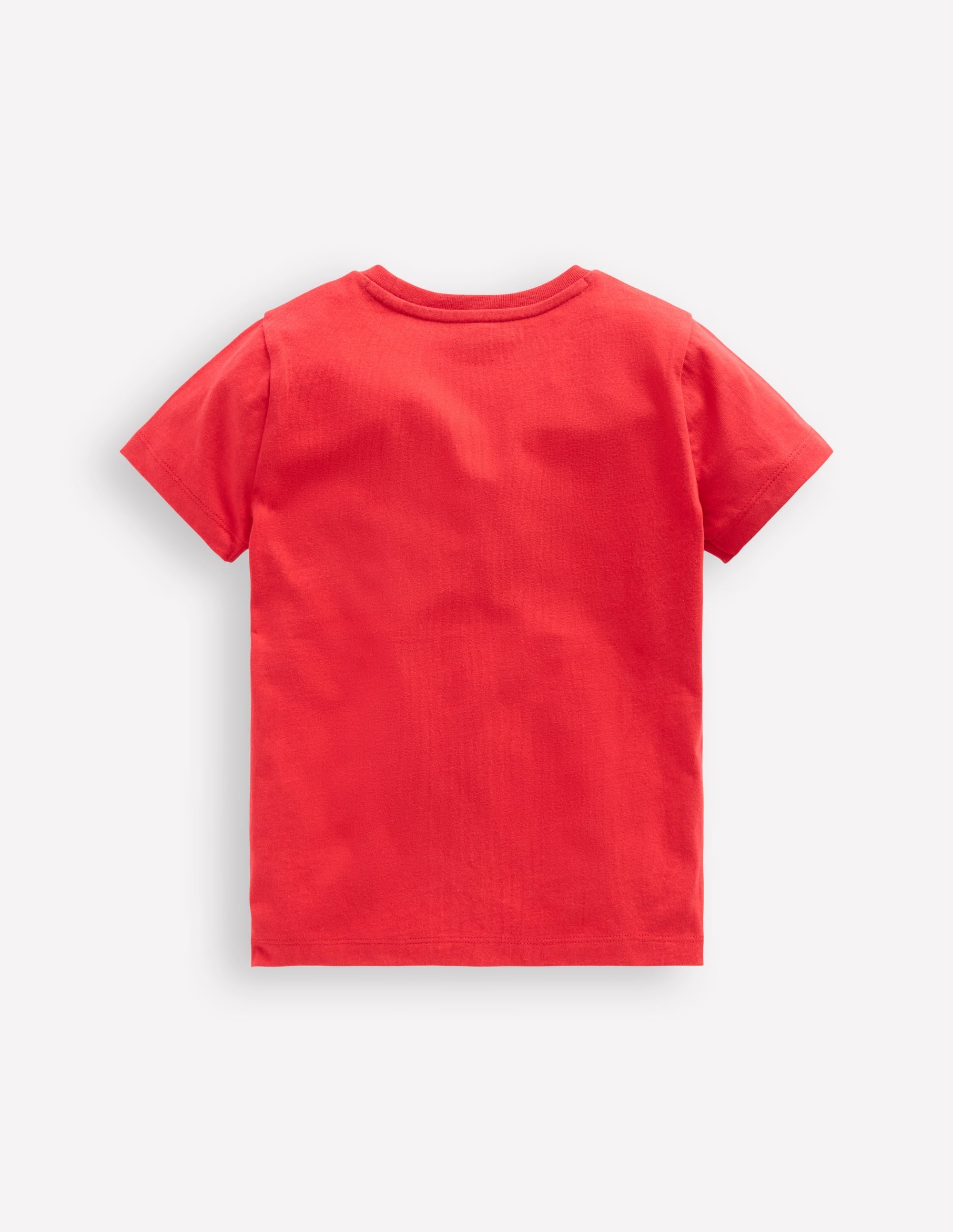 Short Sleeve Appliqué T-shirt-Rockabilly Red Dog Shark - Image 2
