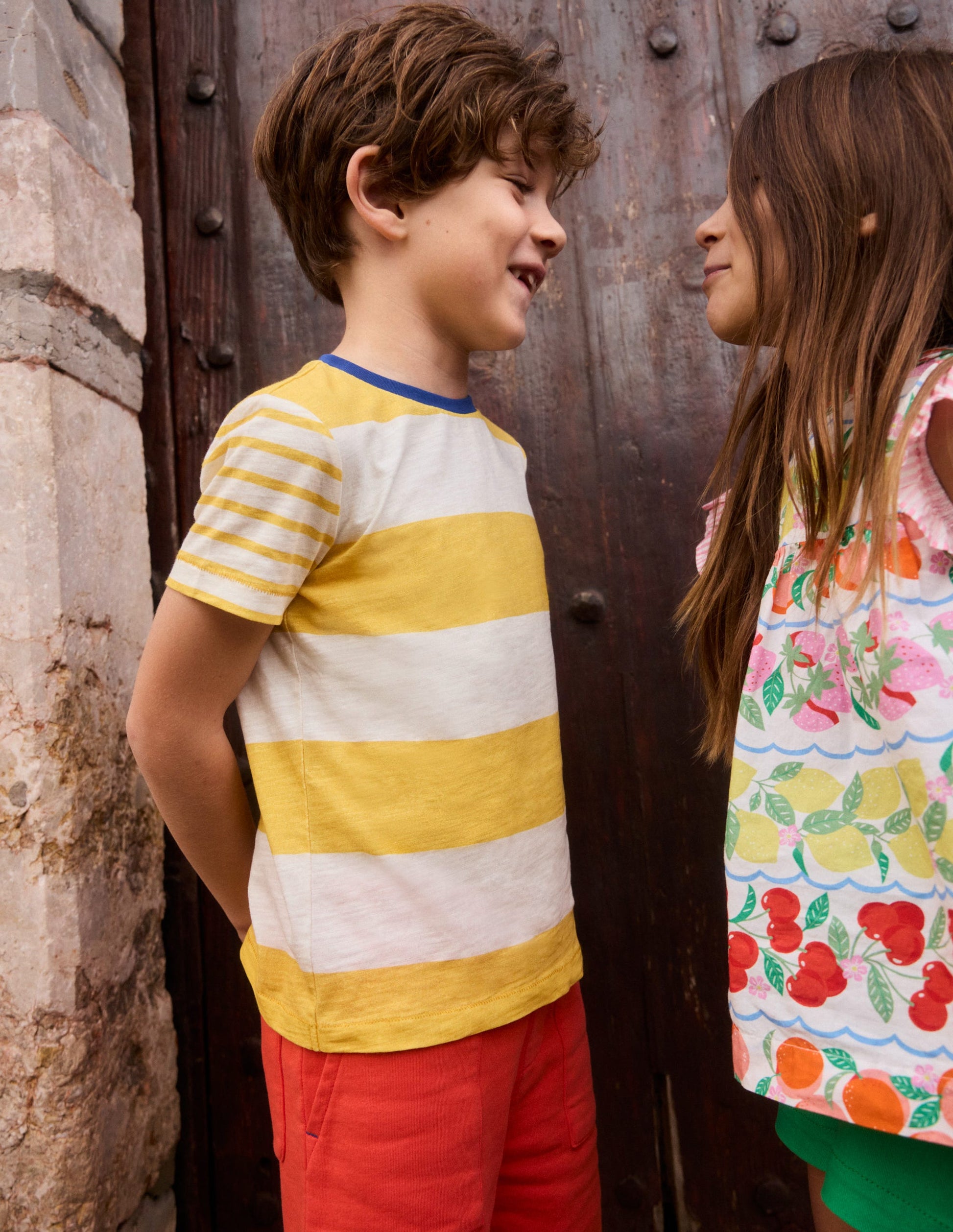 Everyday Short Sleeve T-Shirt-Pineapple Yellow/ Ivory Multi-1