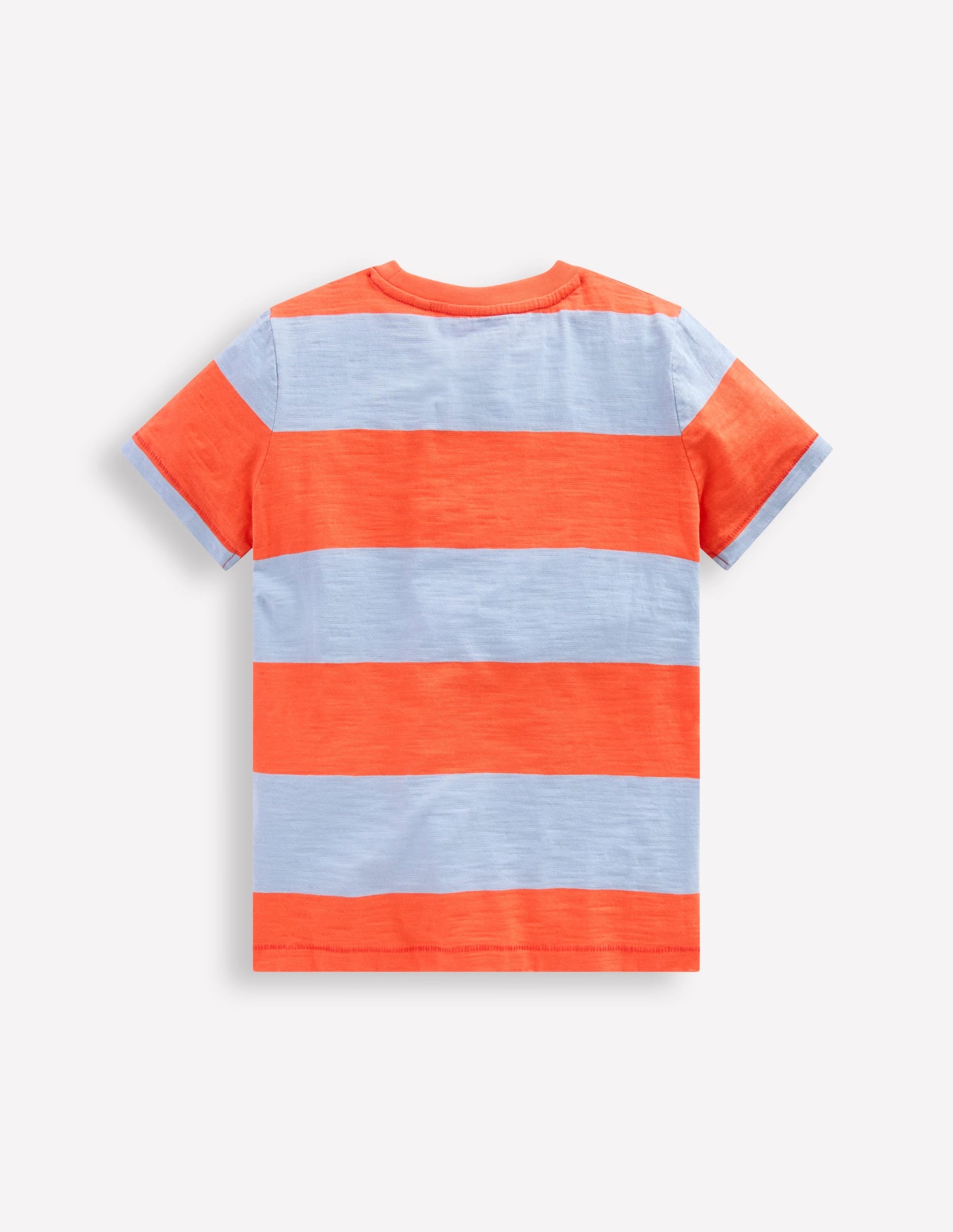 Everyday Short Sleeve T-Shirt-Mandarin Orange/Glacier Stripe-2