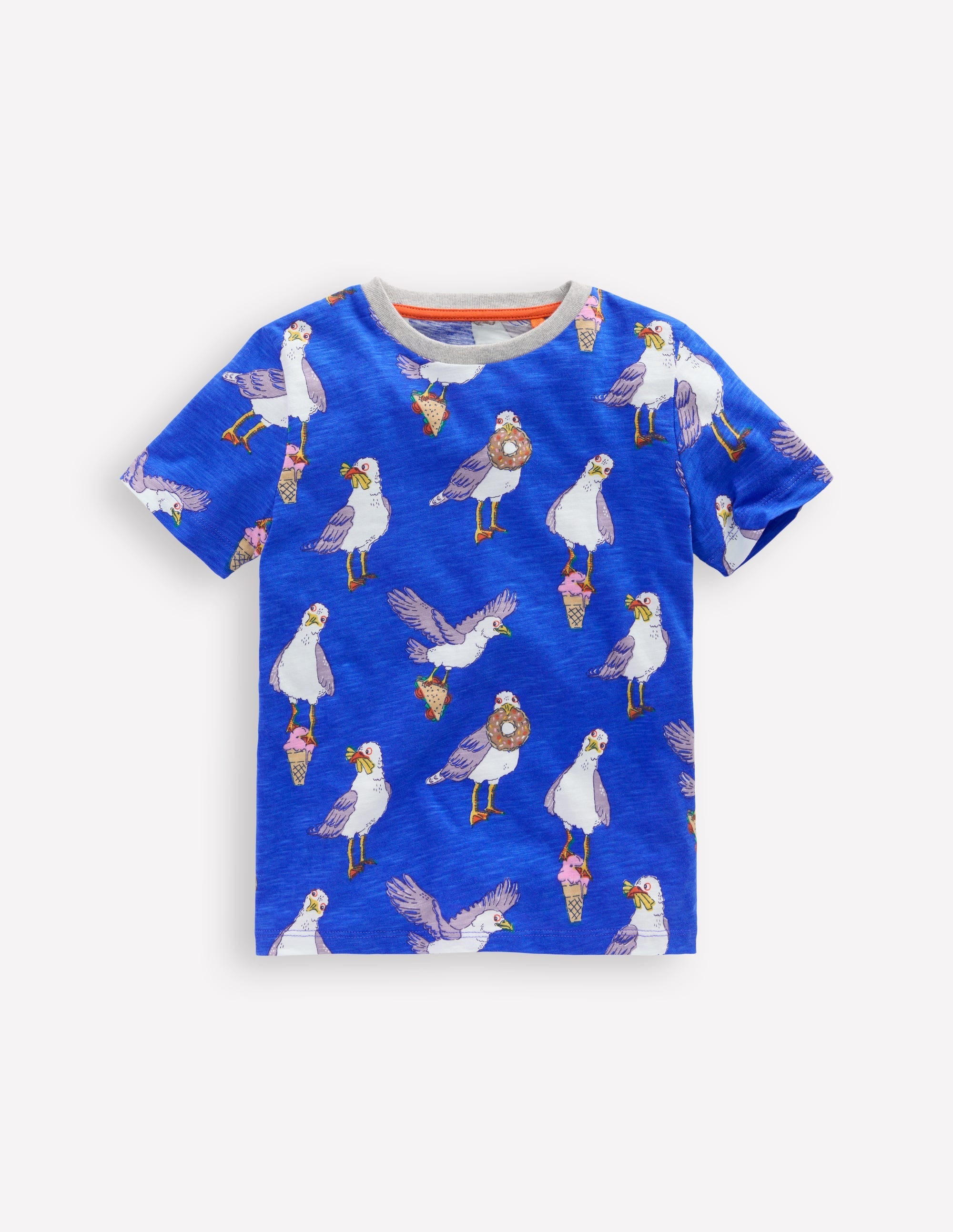 All-Over Printed T-Shirt-Gallery Blue Seagulls - Image 1