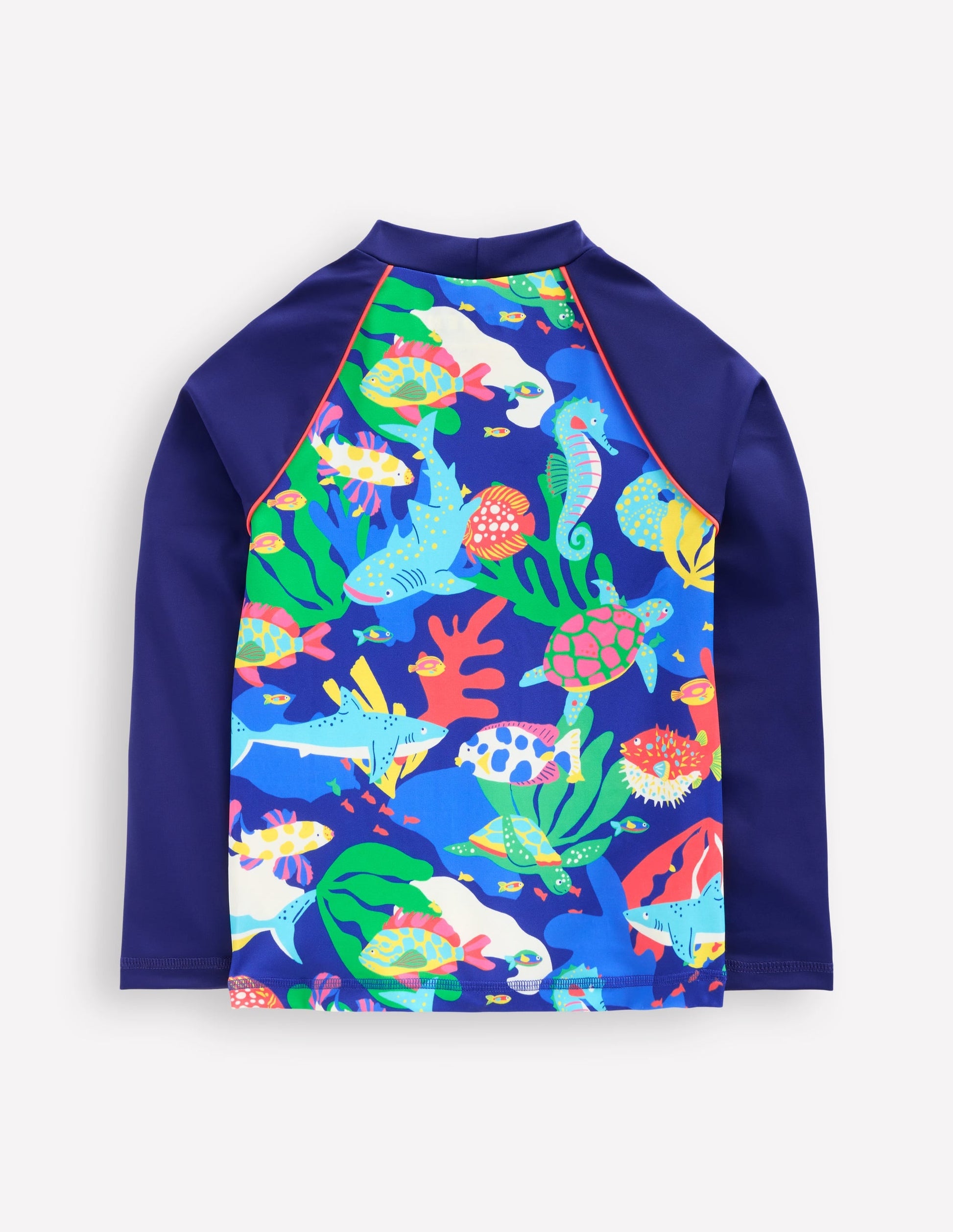 Logo Rash Vest-Multi Coral Reef-2