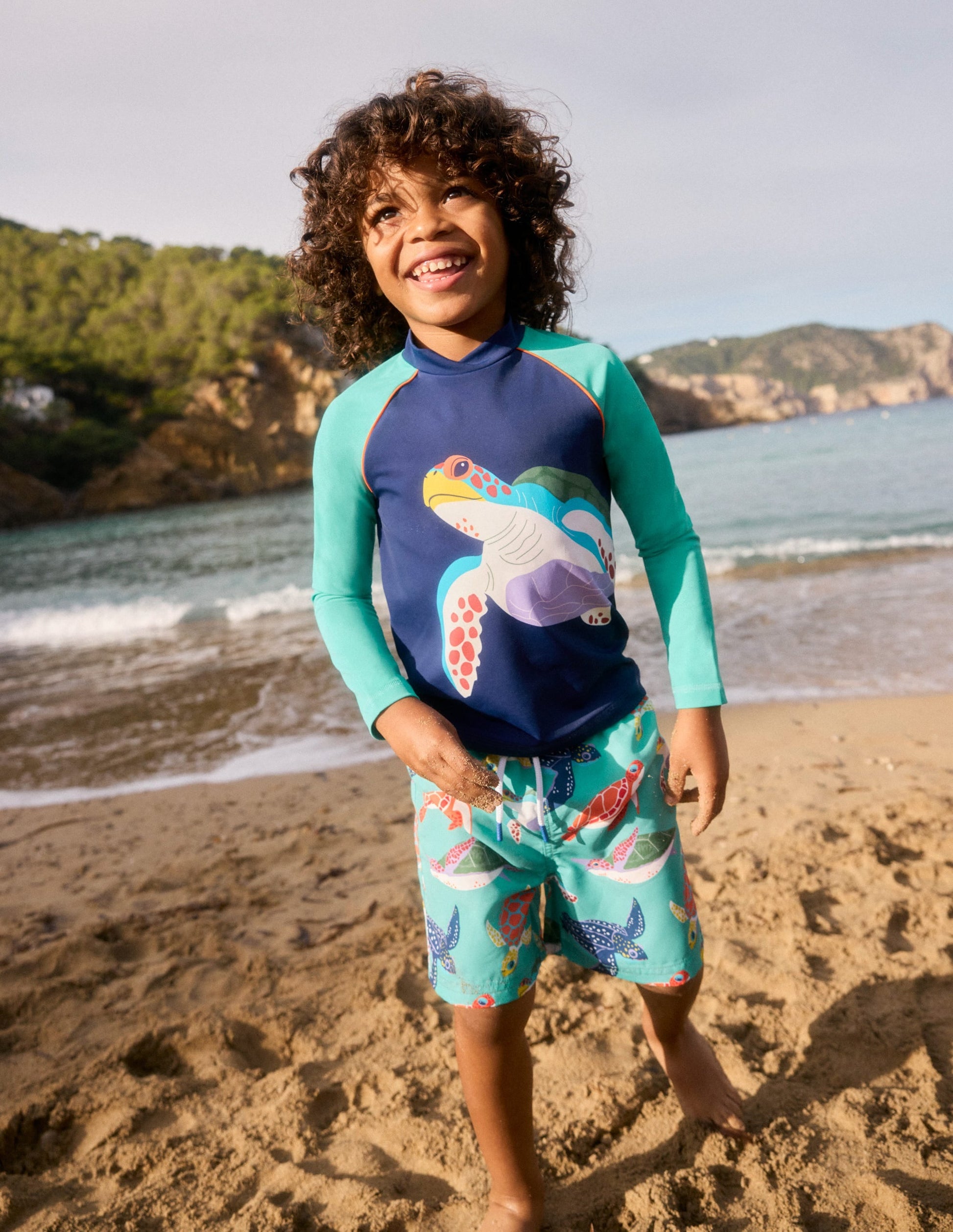 Logo Rash Vest-Starboard Blue Turtle-1