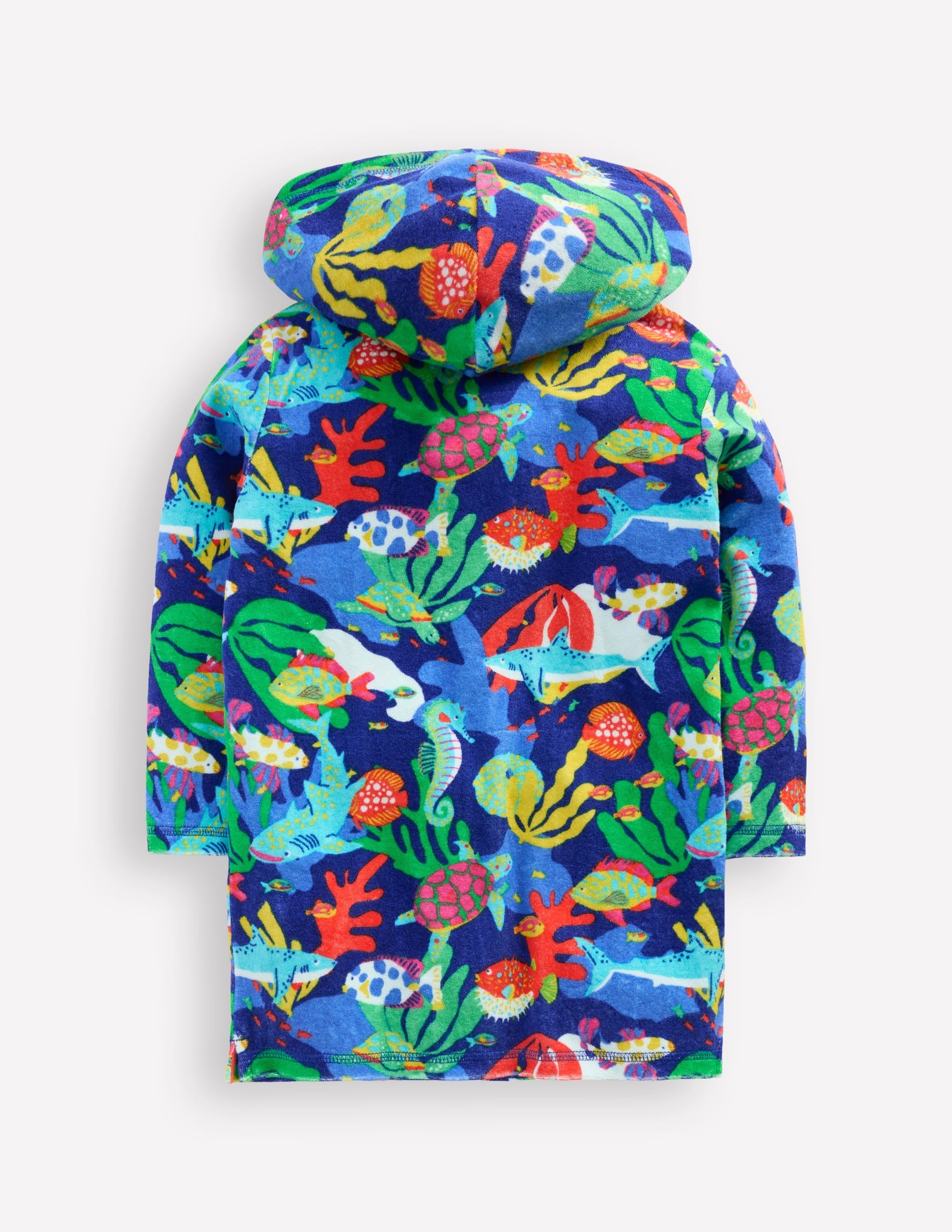 Towelling Zip-Up Throw-On-Multi Coral Reef - Image 2