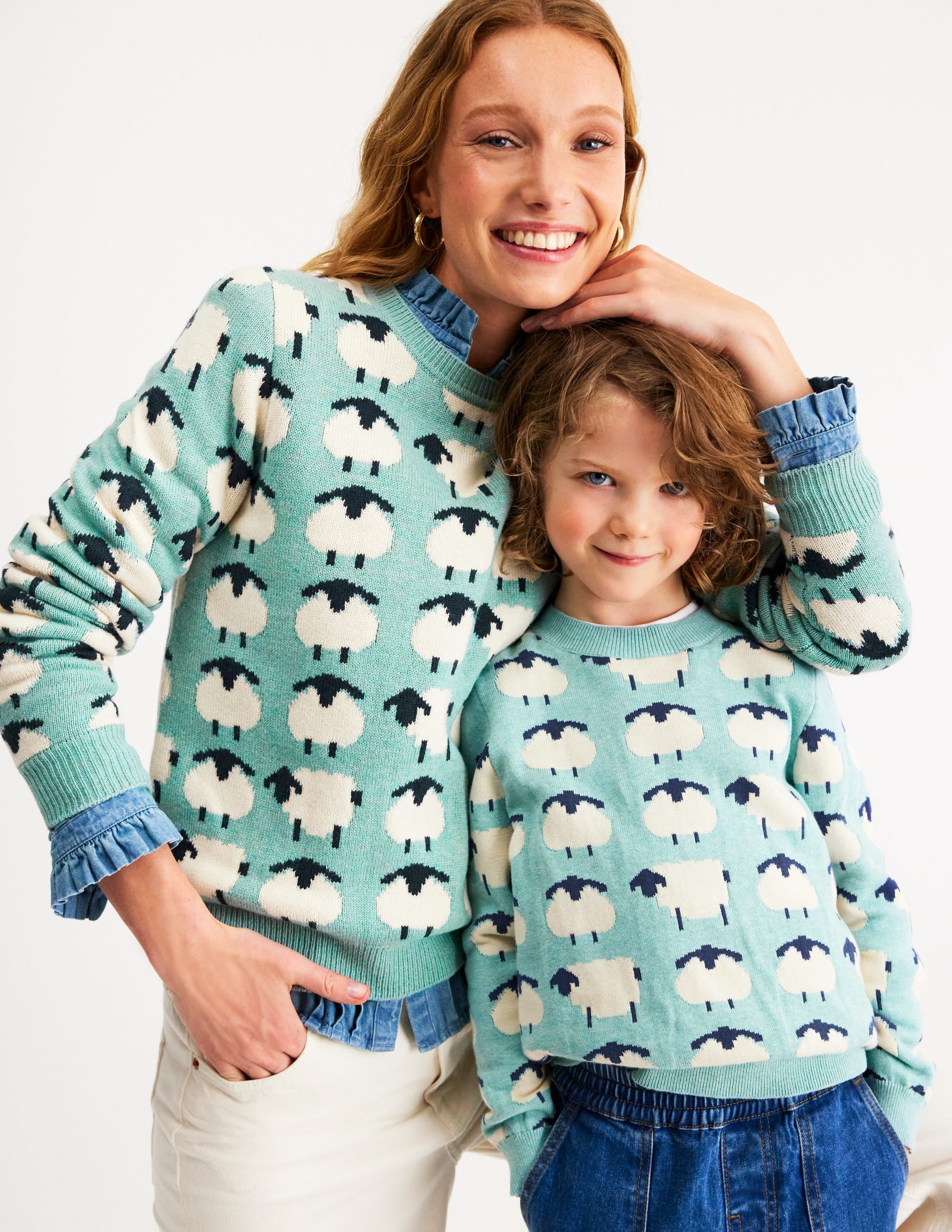 Novelty Jumper-Tourmaline Blue Sheep - Image 2