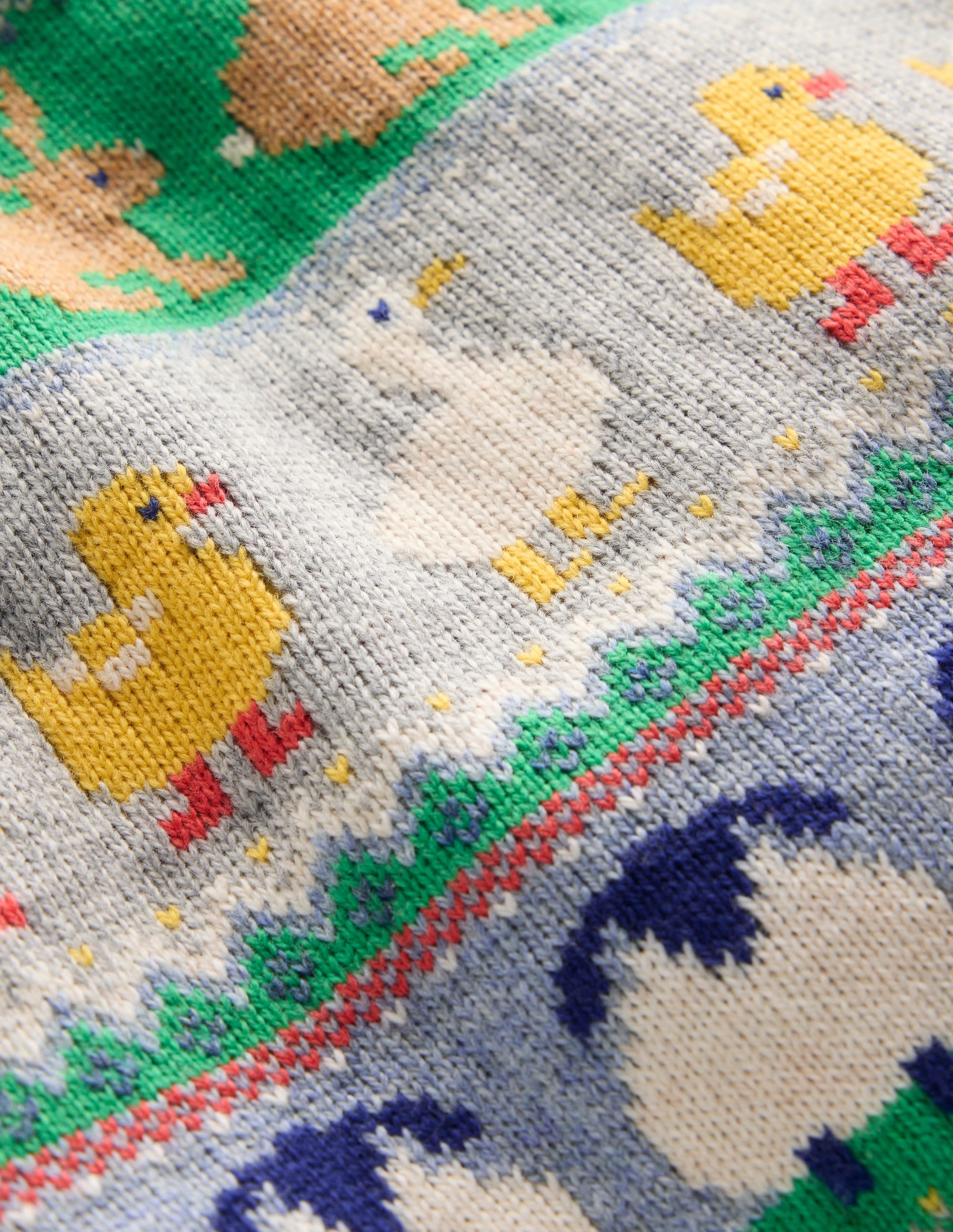 Fair Isle Jumper-Grey Marl Easter - Image 5
