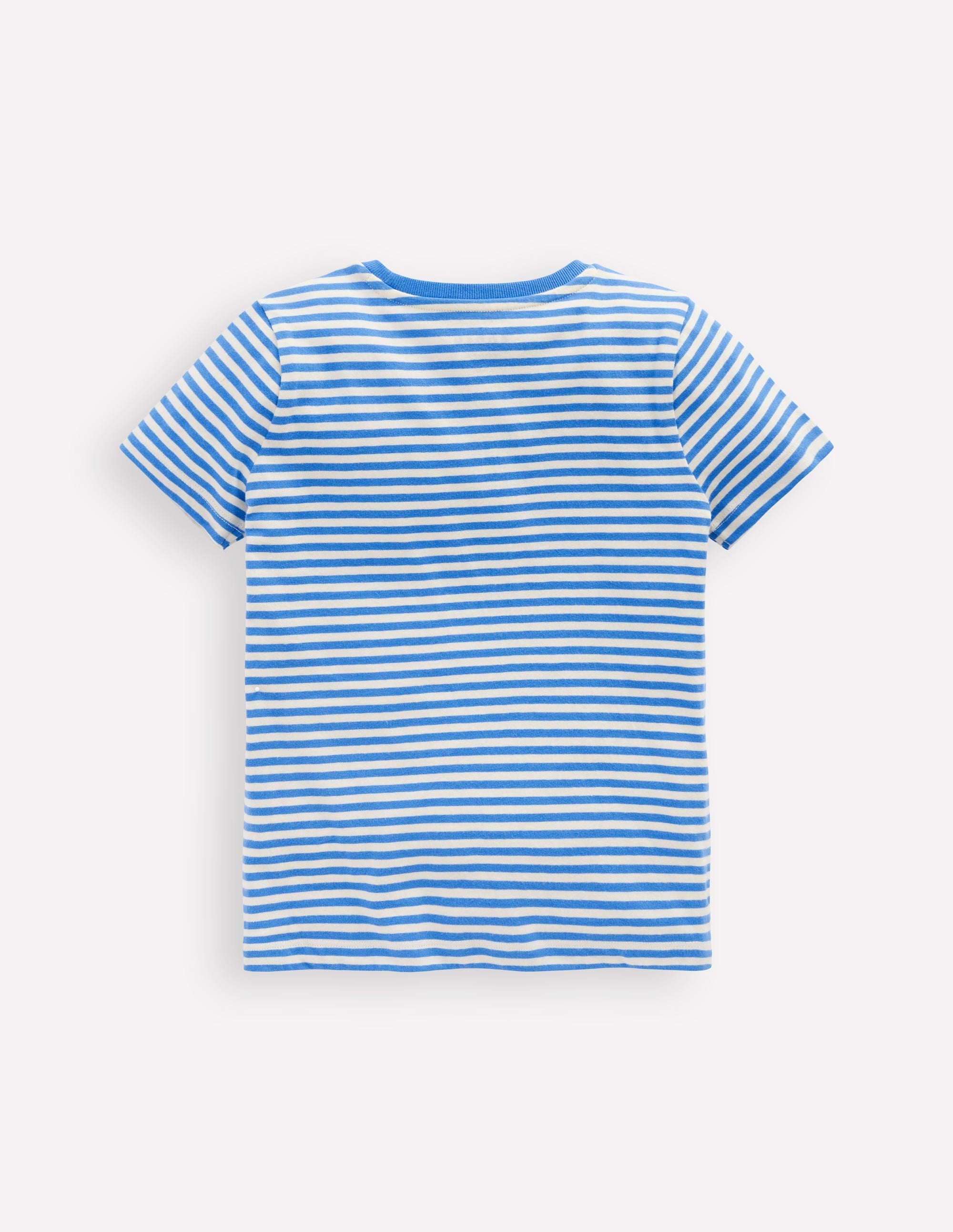 Lift-The-Flap T-shirt-Peacock Plume Blue - Image 2
