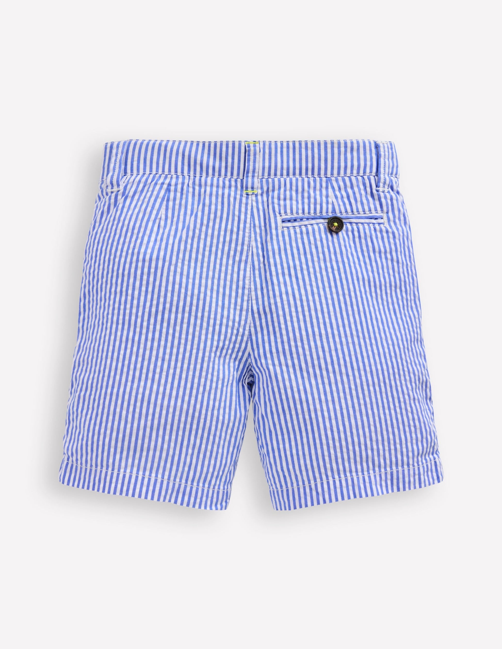 Seersucker Shorts-Blue Ticking Stripe-2