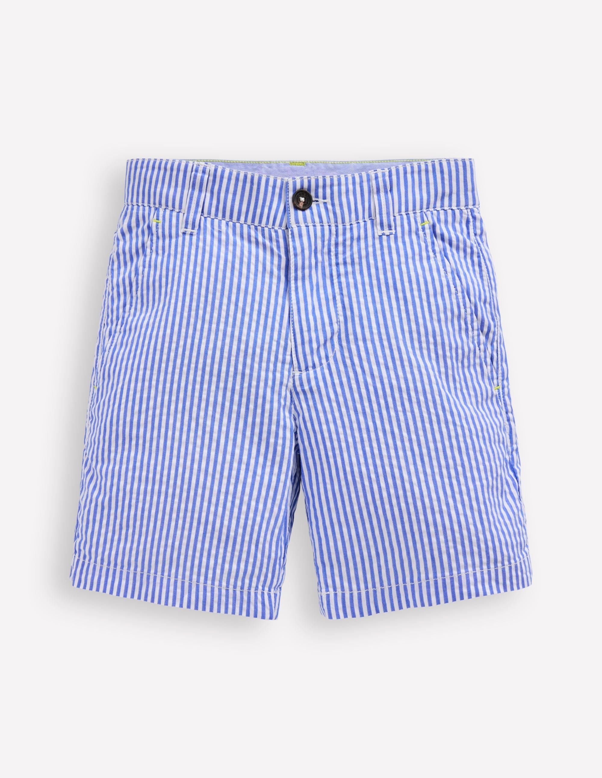 Seersucker Shorts-Blue Ticking Stripe - Image 1