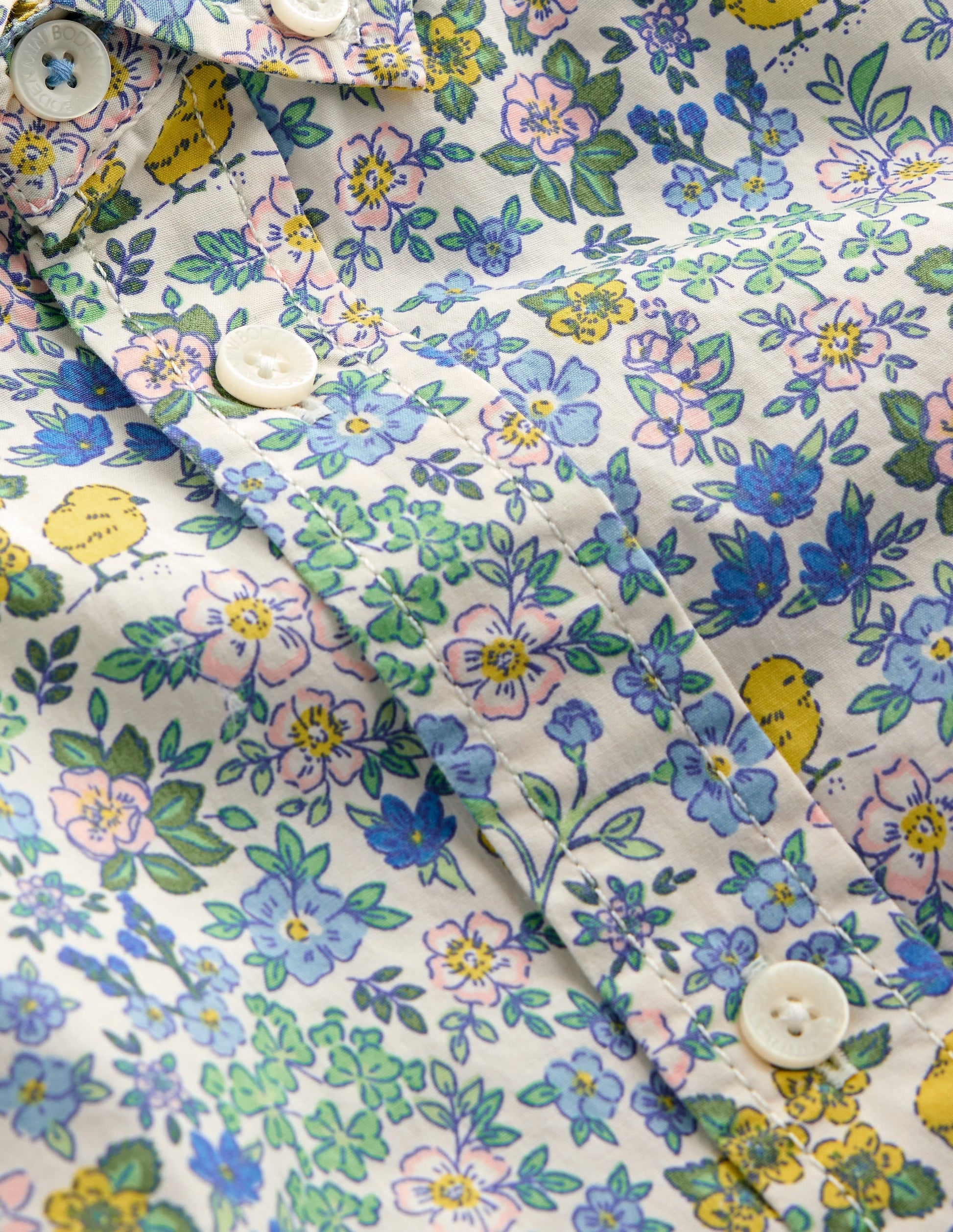 Cotton Shirt-Easter Chick Floral-5