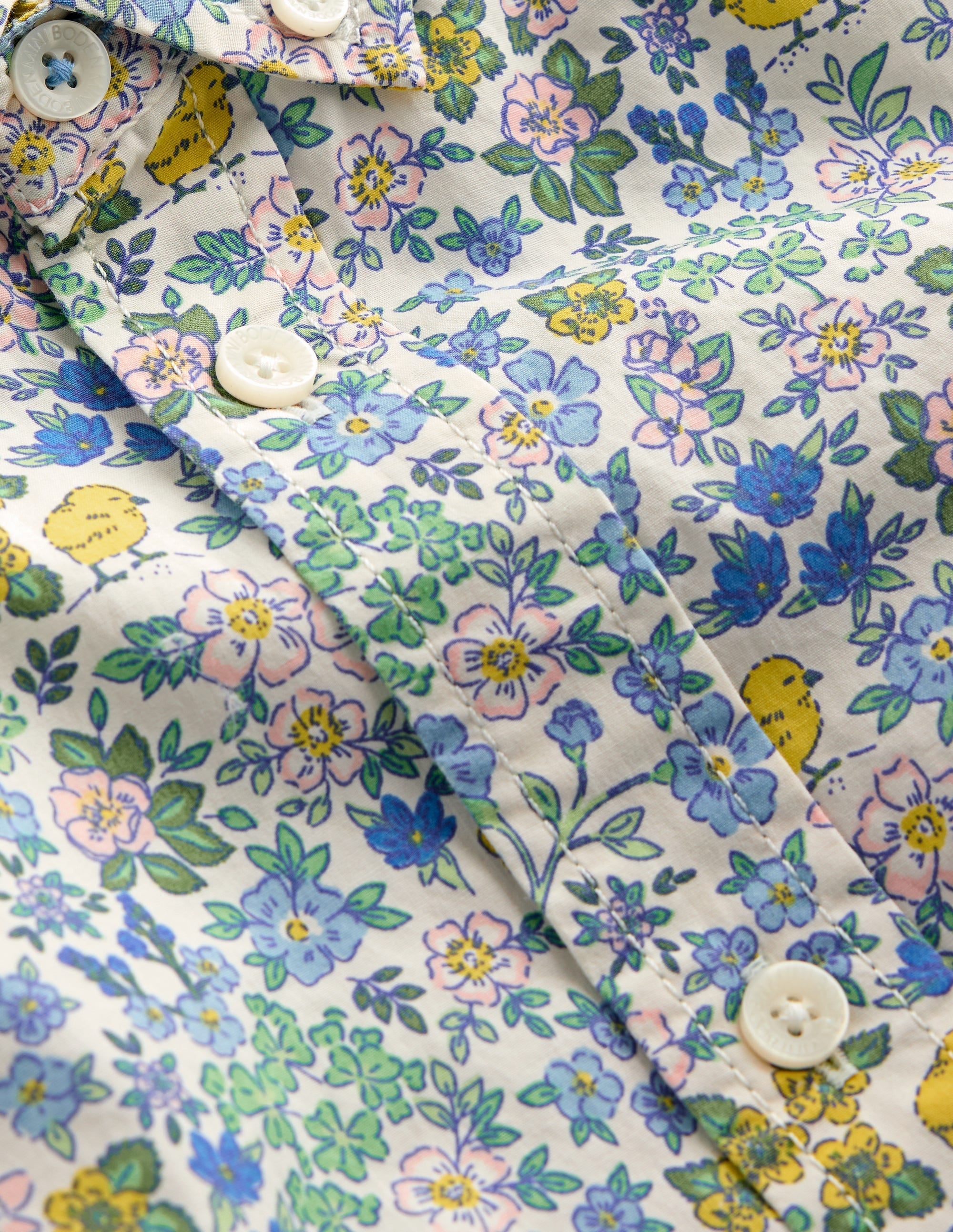 Cotton Shirt-Easter Chick Floral - Image 5
