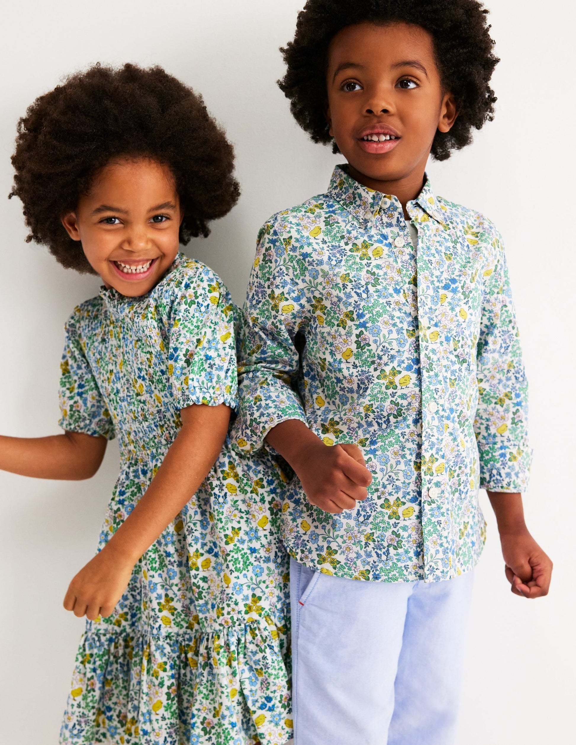 Cotton Shirt-Easter Chick Floral-2