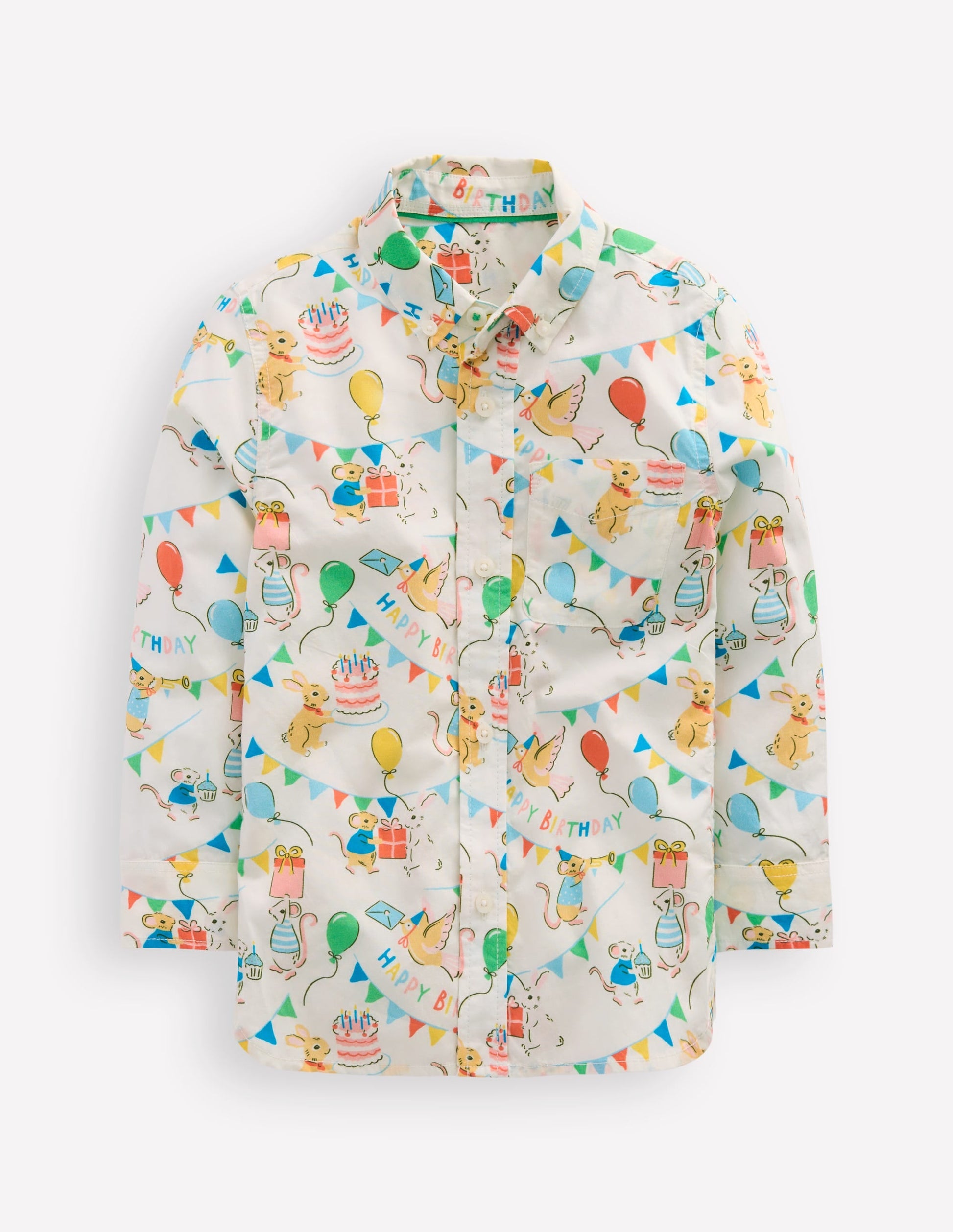 Cotton Shirt-Birthday Print-1