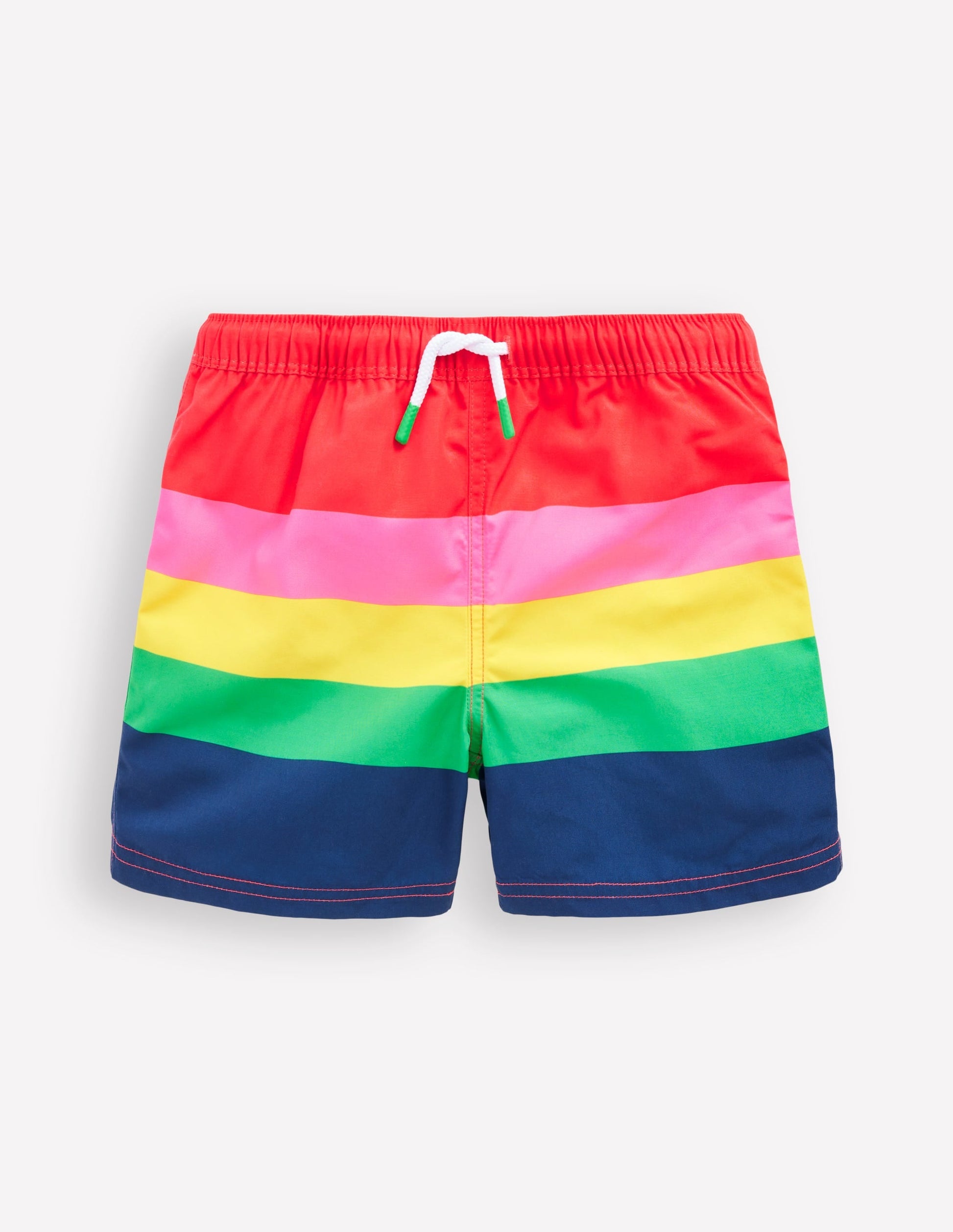 Swim Shorts-Red Multi Stripe-1