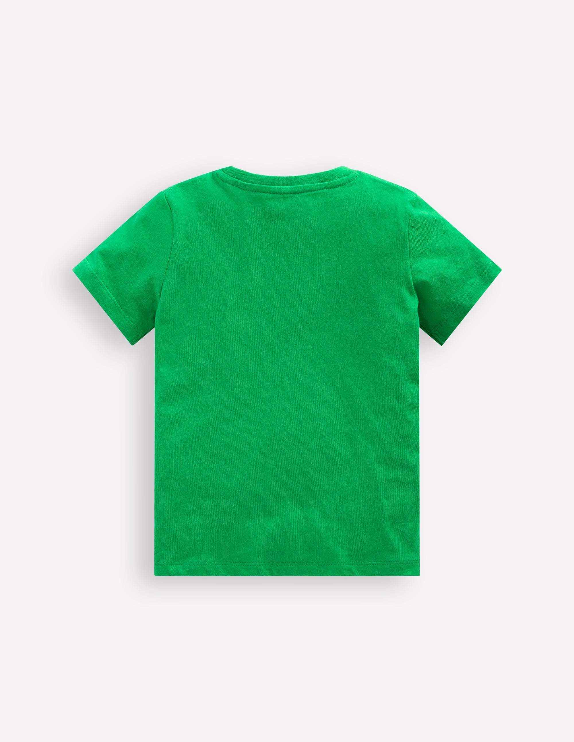 Short Sleeve Bouclé T-shirt-Sapling Green Sheep - Image 5