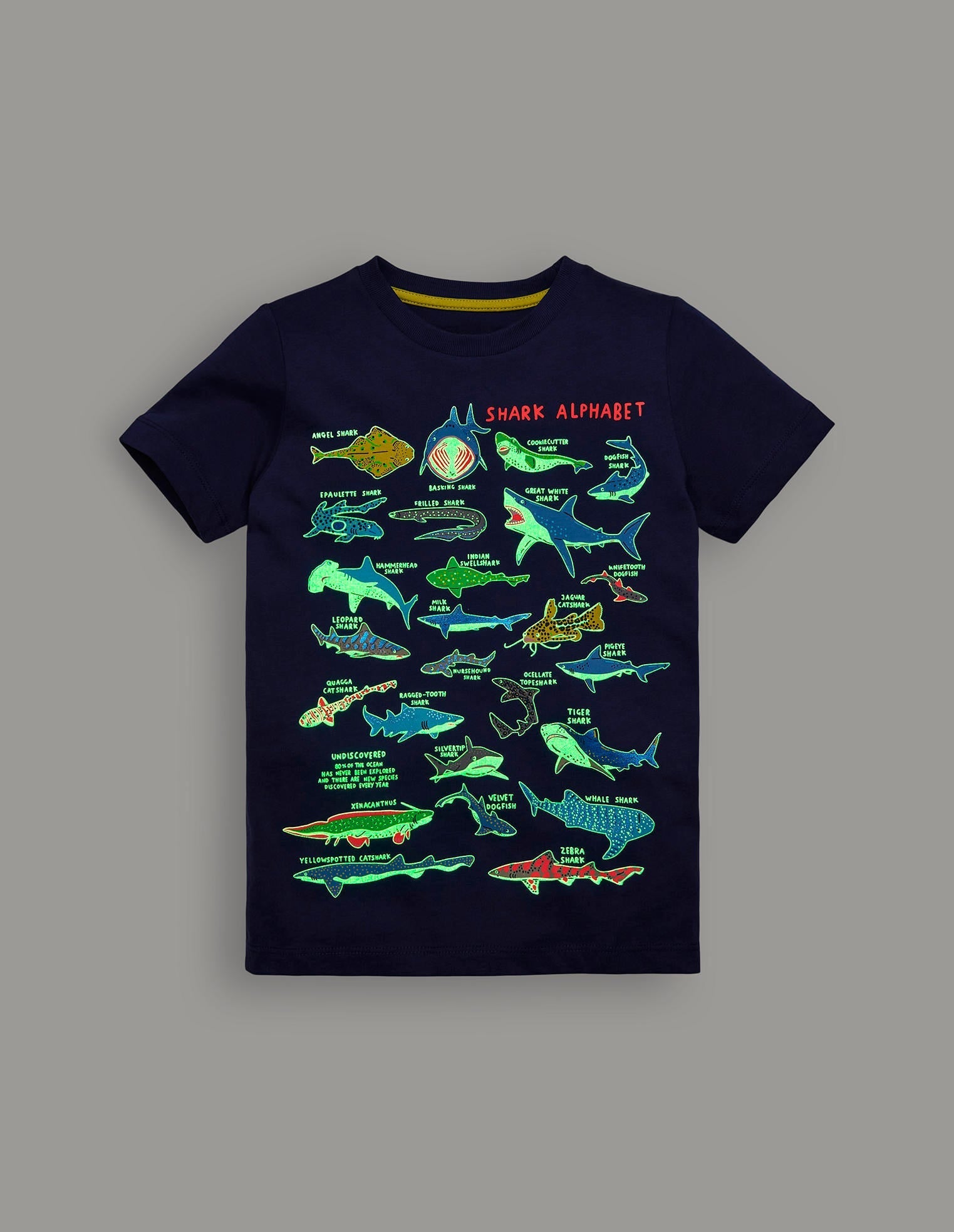 Short Sleeve GITD T-shirt-Starboard Blue Sharks - Image 5